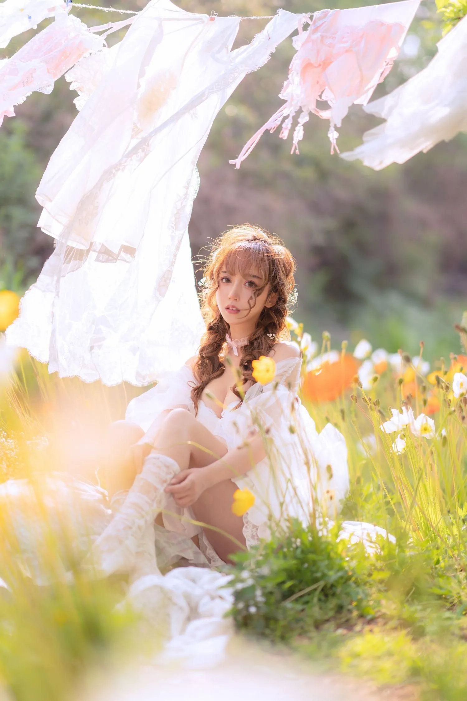 过期米线线喵 – NO.122 夏日限定 晒衣服 [41P]插图8
