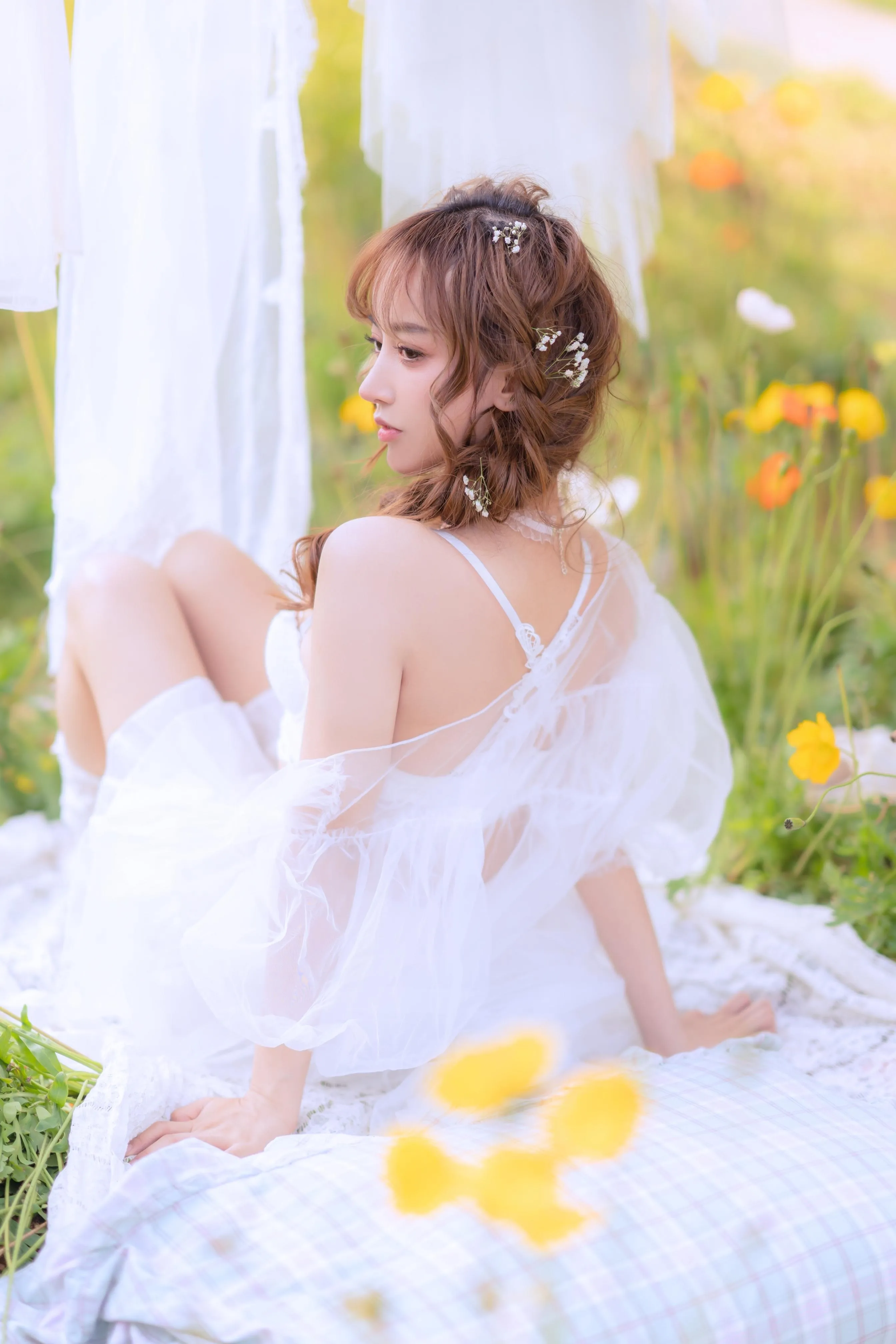 过期米线线喵 – NO.122 夏日限定 晒衣服 [41P]插图2