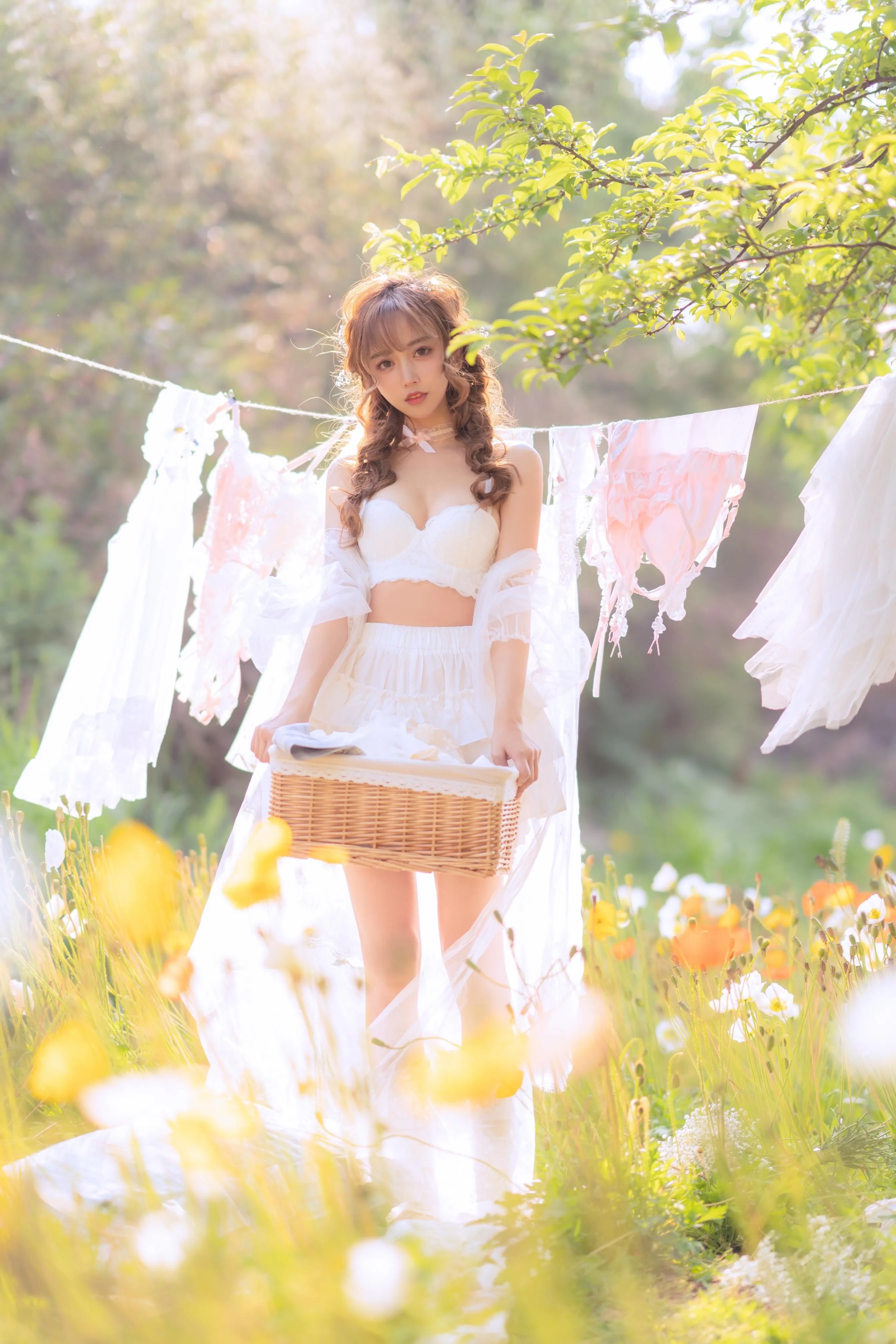 过期米线线喵 – NO.122 夏日限定 晒衣服 [41P]插图3