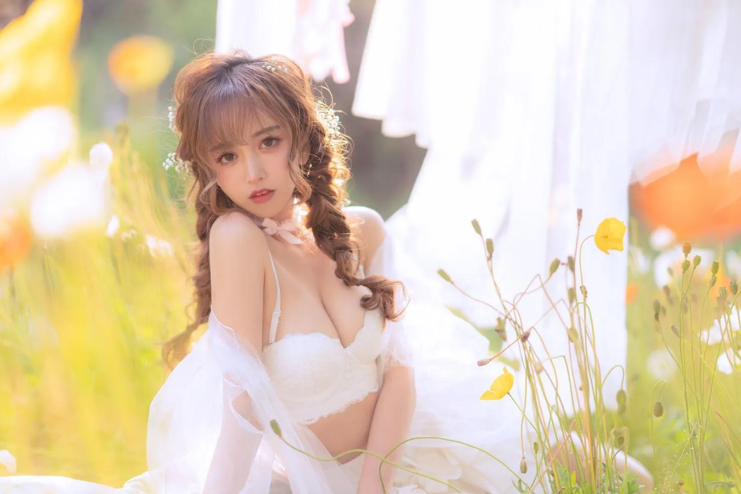 过期米线线喵 – NO.122 夏日限定 晒衣服 [41P]插图5