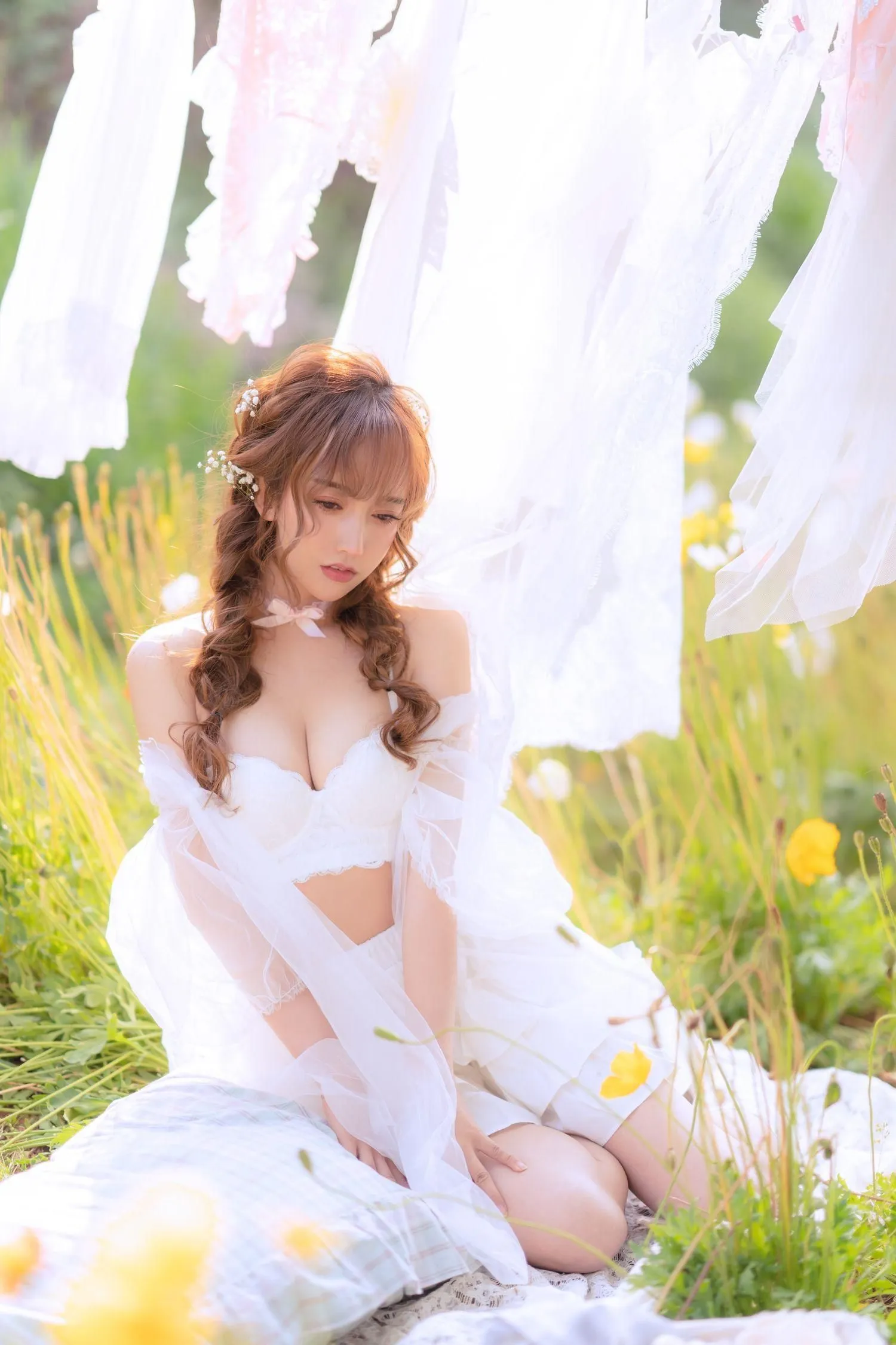 过期米线线喵 – NO.122 夏日限定 晒衣服 [41P]插图7