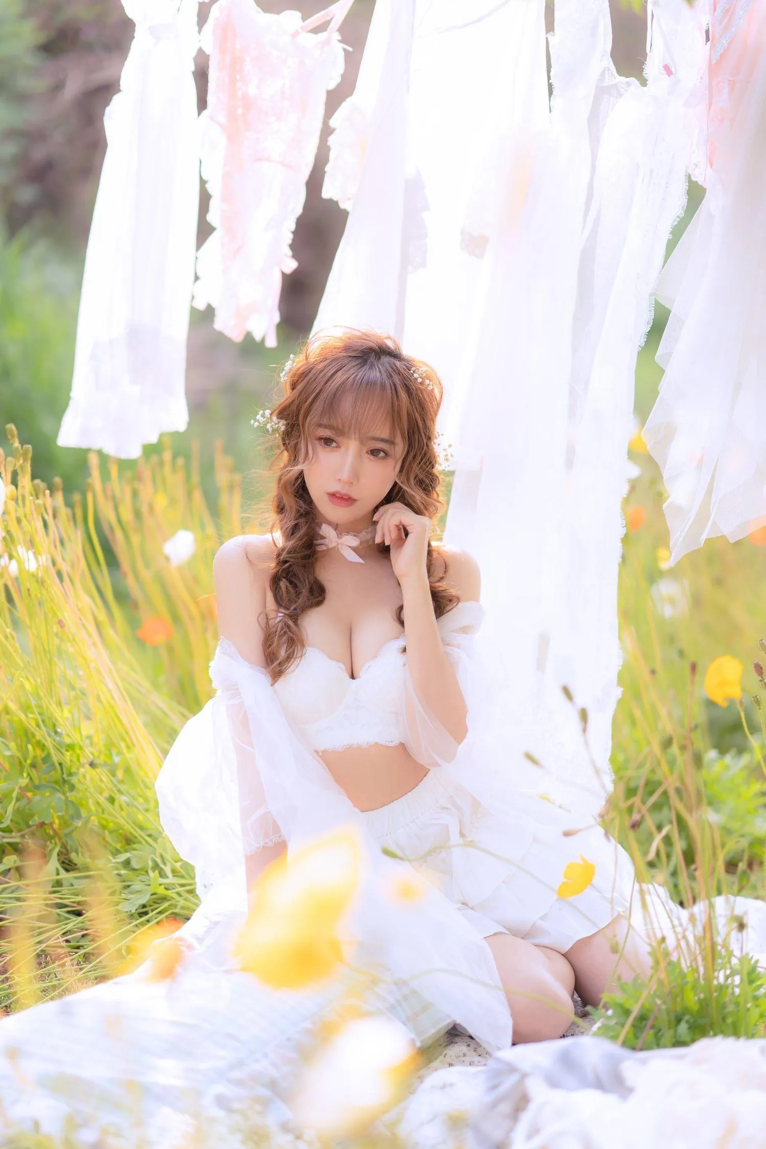 过期米线线喵 – NO.122 夏日限定 晒衣服 [41P]插图8