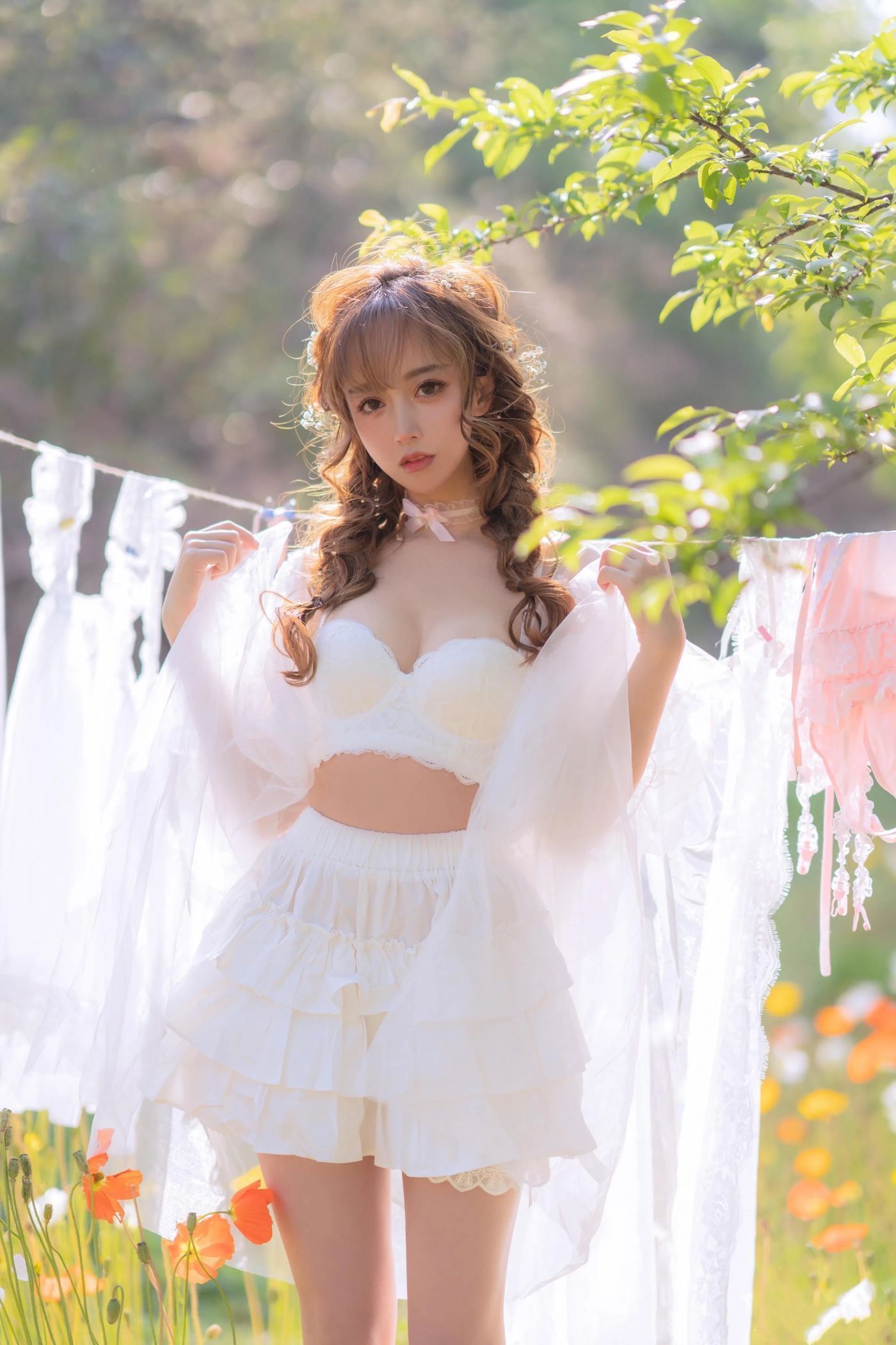 过期米线线喵 – NO.122 夏日限定 晒衣服 [41P]插图