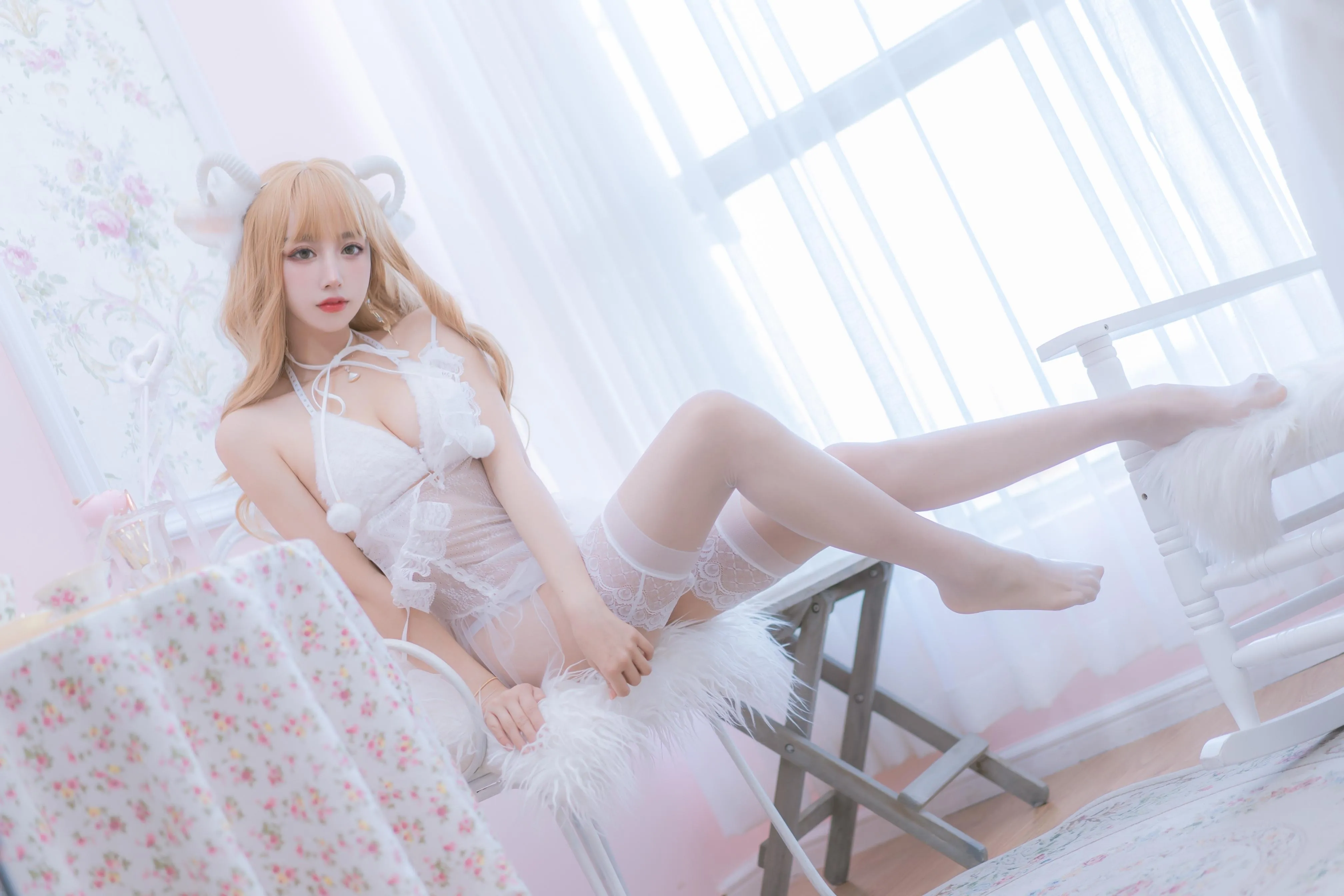 过期米线线喵 – NO.126 小羊咩 [69P]插图2