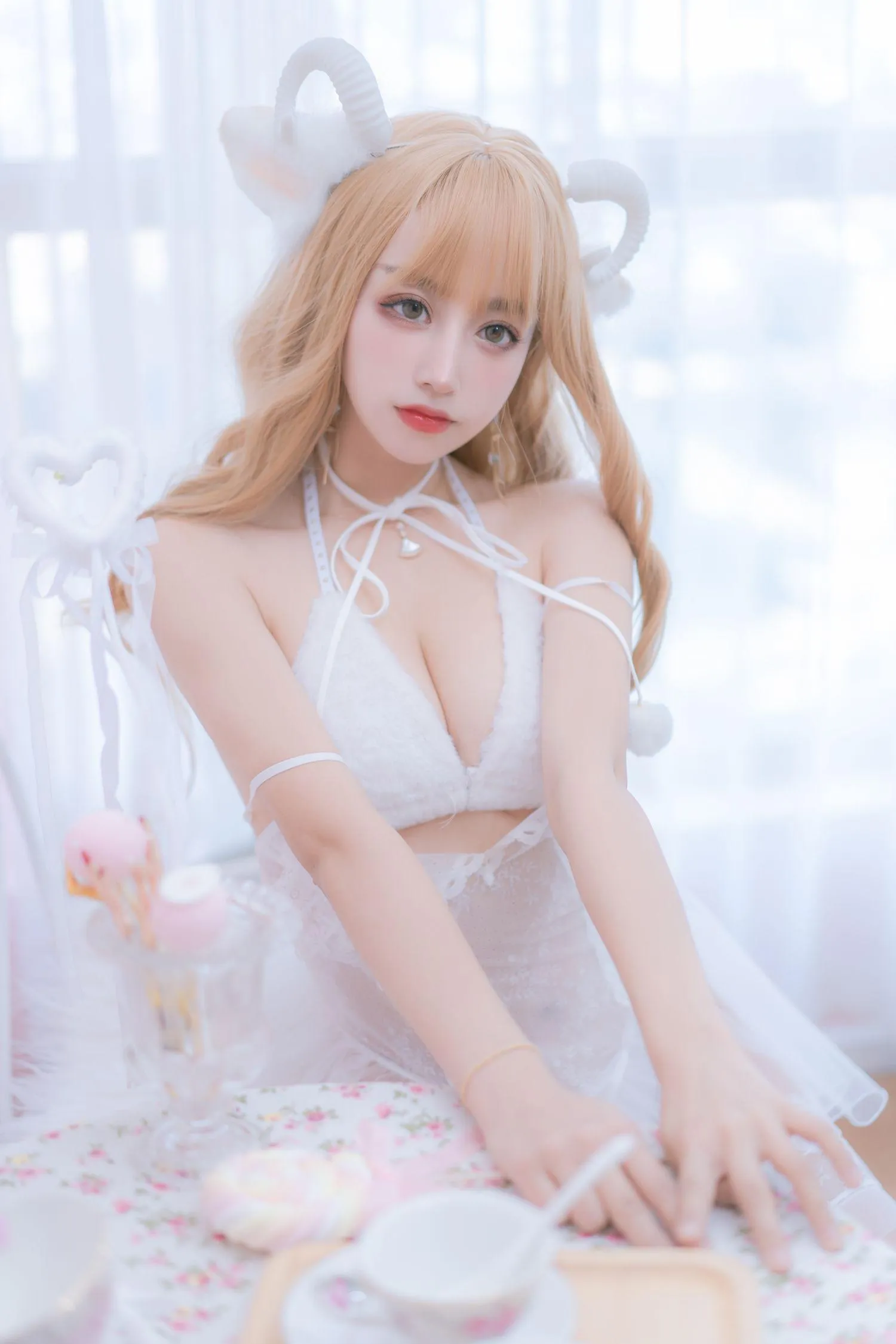 过期米线线喵 – NO.126 小羊咩 [69P]插图3