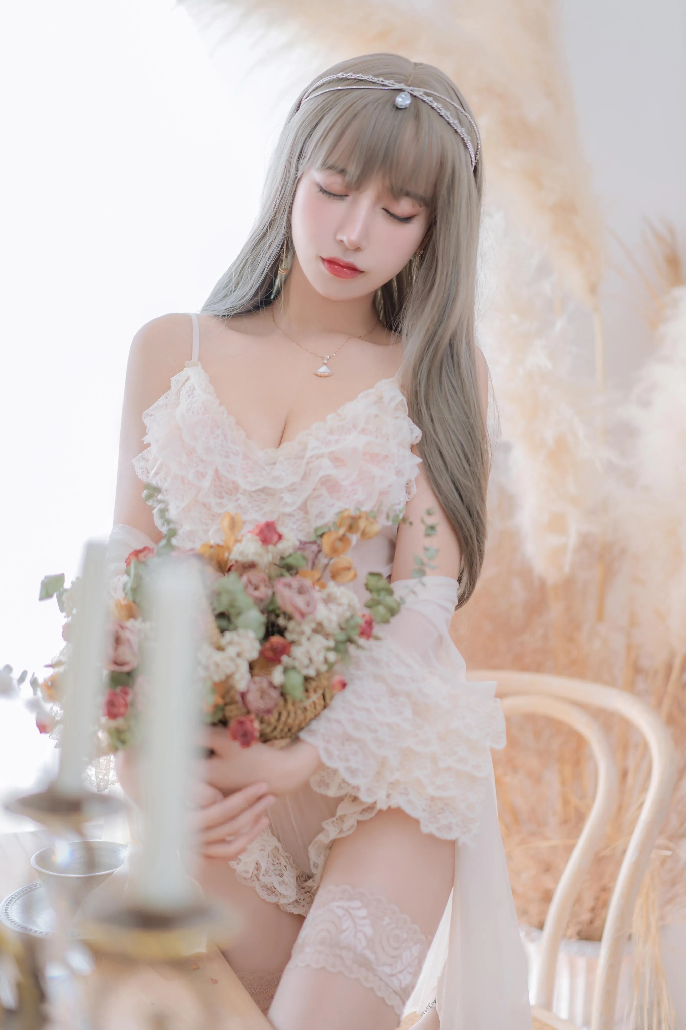 过期米线线喵 – NO.128 凡尔赛公主 [52P]插图2
