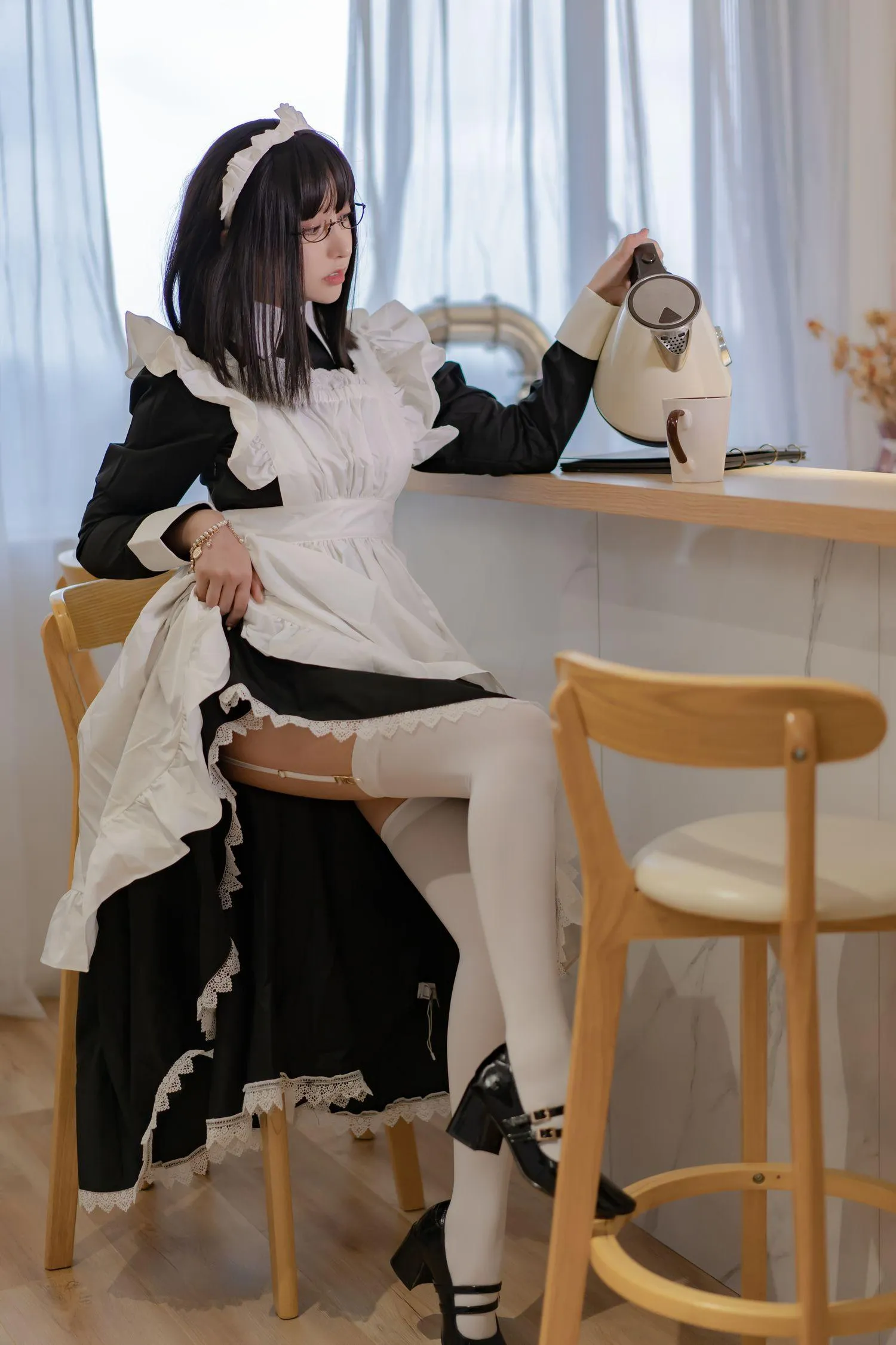 过期米线线喵 – NO.99 女仆长 [28P]插图