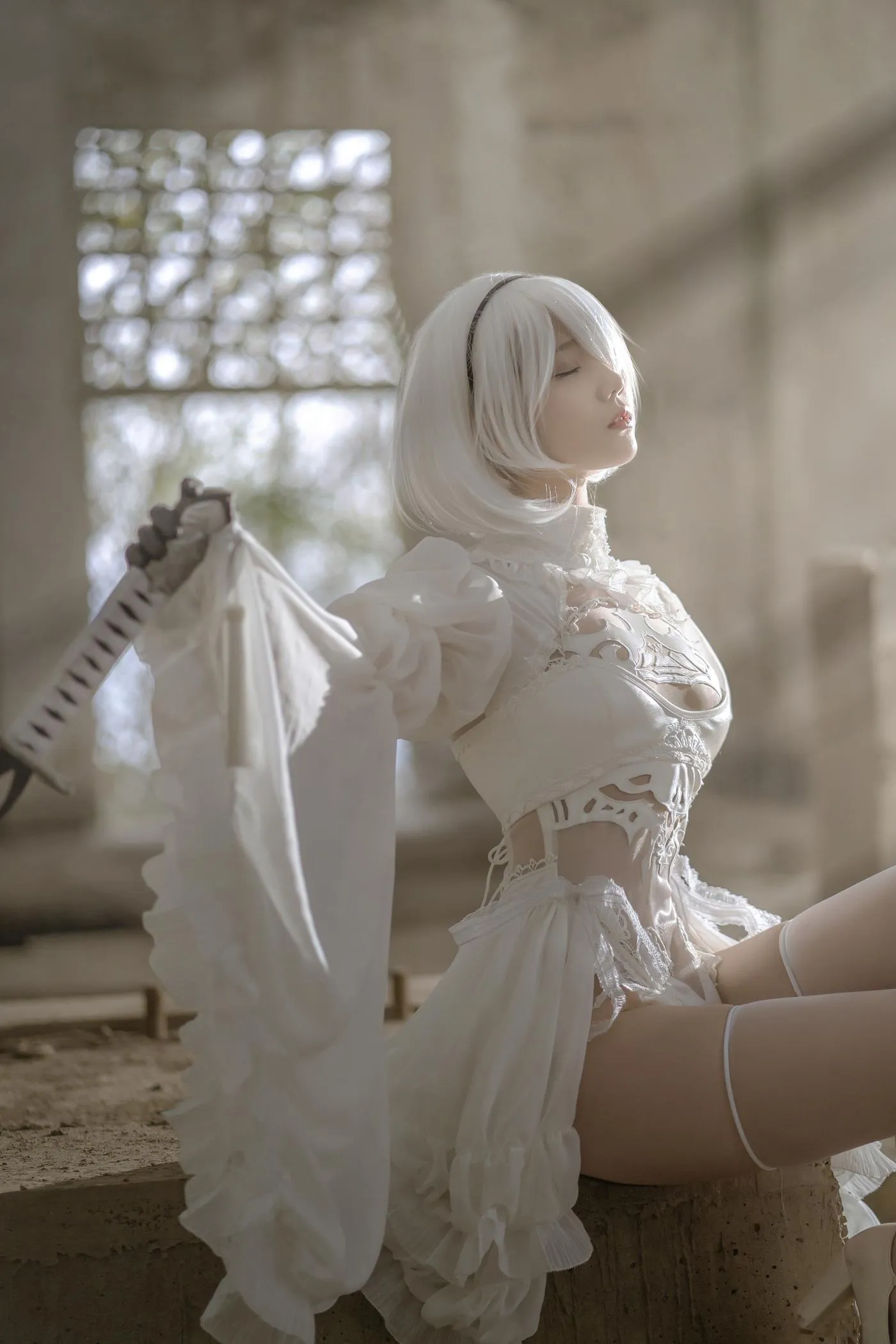 镜酱 – NO.01 2B白色婚纱 [13P]插图6