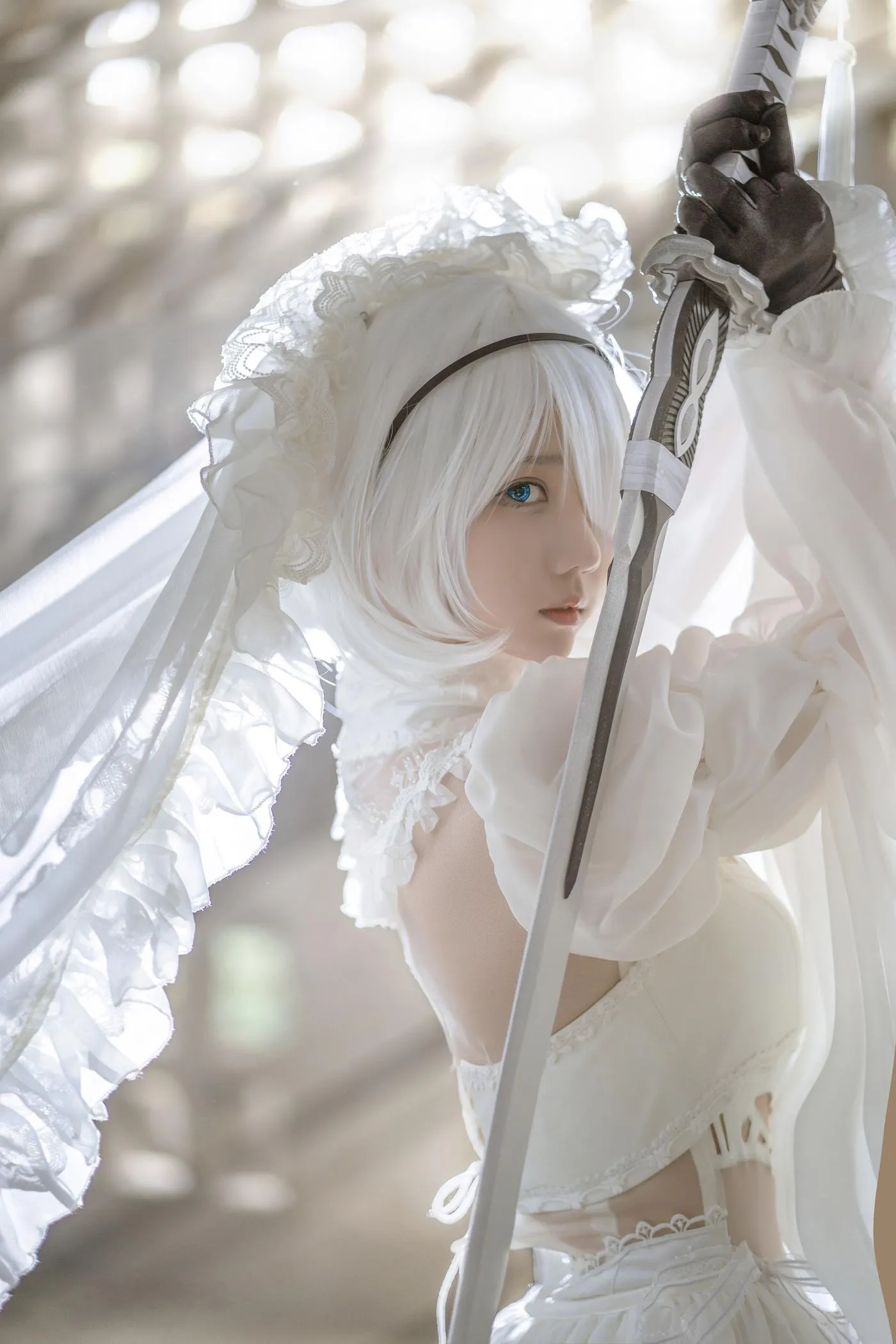 镜酱 – NO.01 2B白色婚纱 [13P]插图9