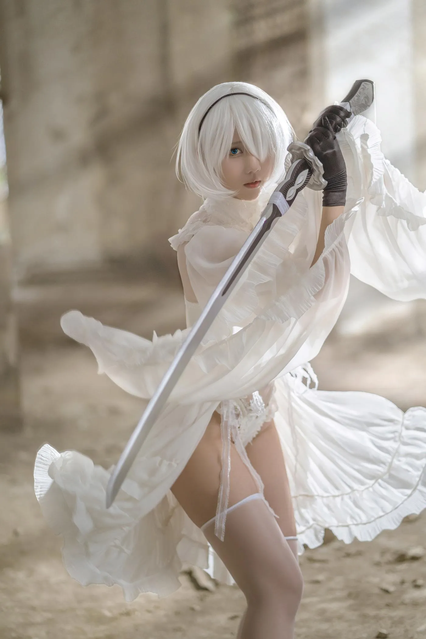 镜酱 – NO.01 2B白色婚纱 [13P]插图