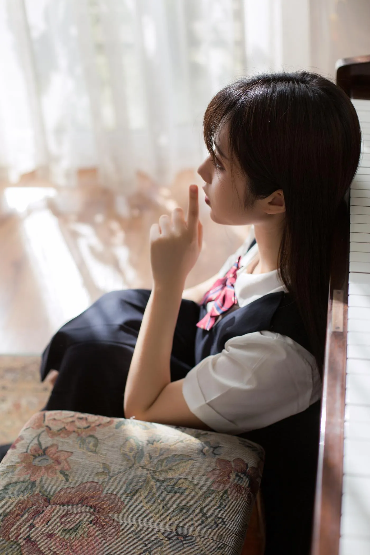 镜酱 – NO.02 不知梦 制服 [38P]插图5