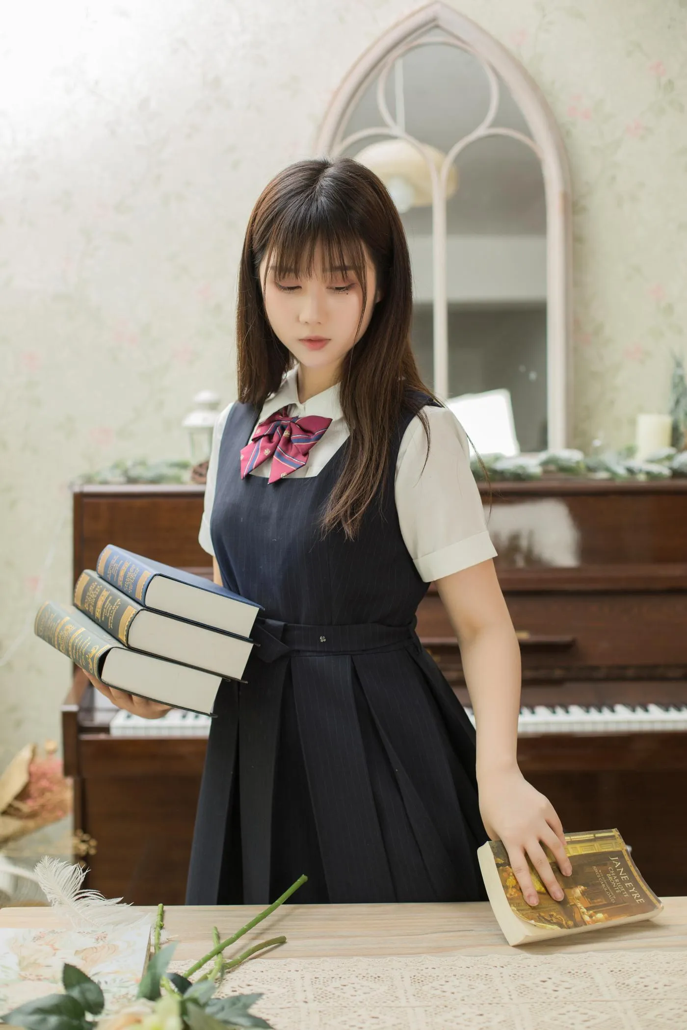 镜酱 – NO.02 不知梦 制服 [38P]插图3