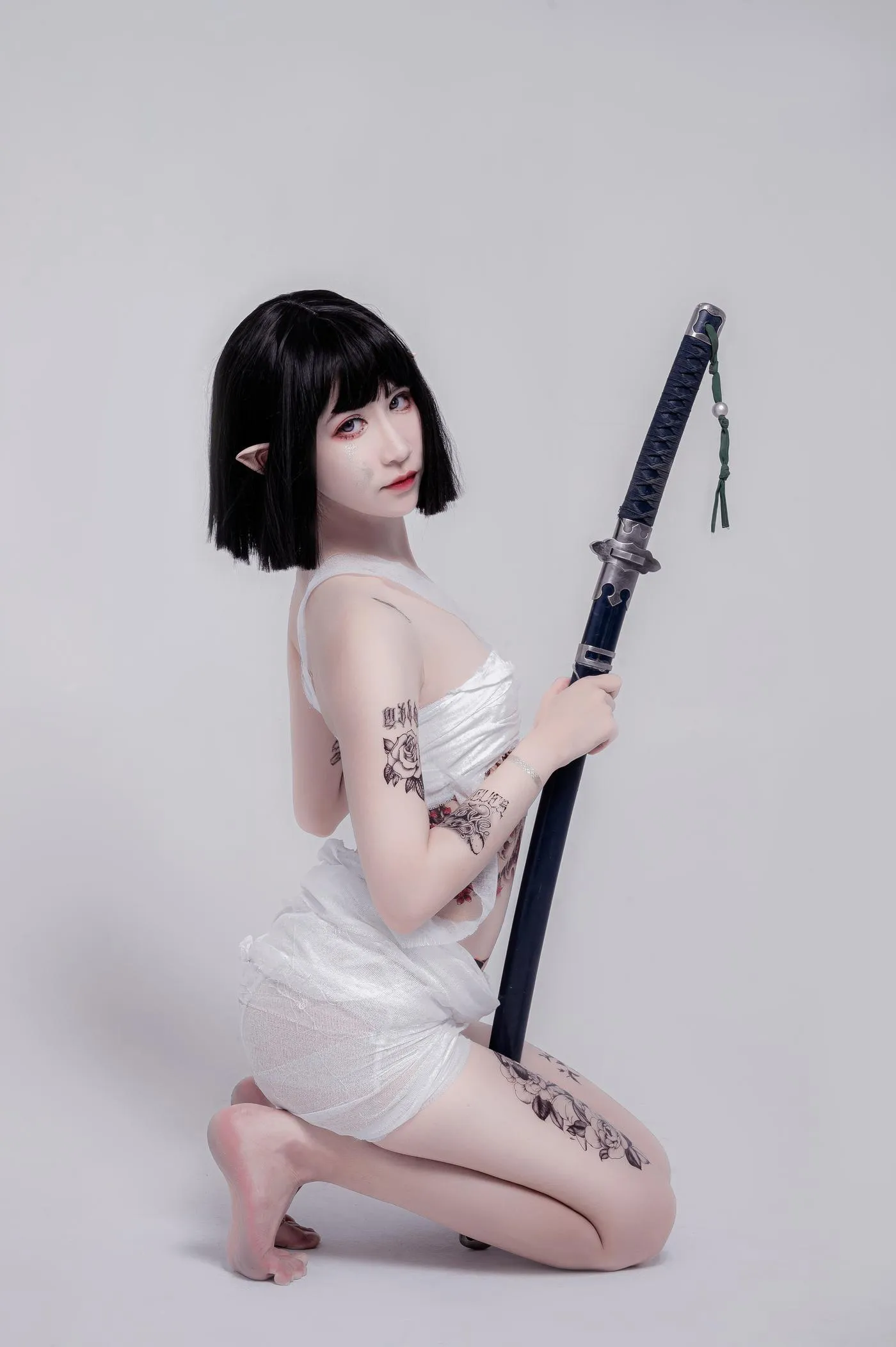阮邑_Fairy – NO.03 绑带和武士 [41P]插图8
