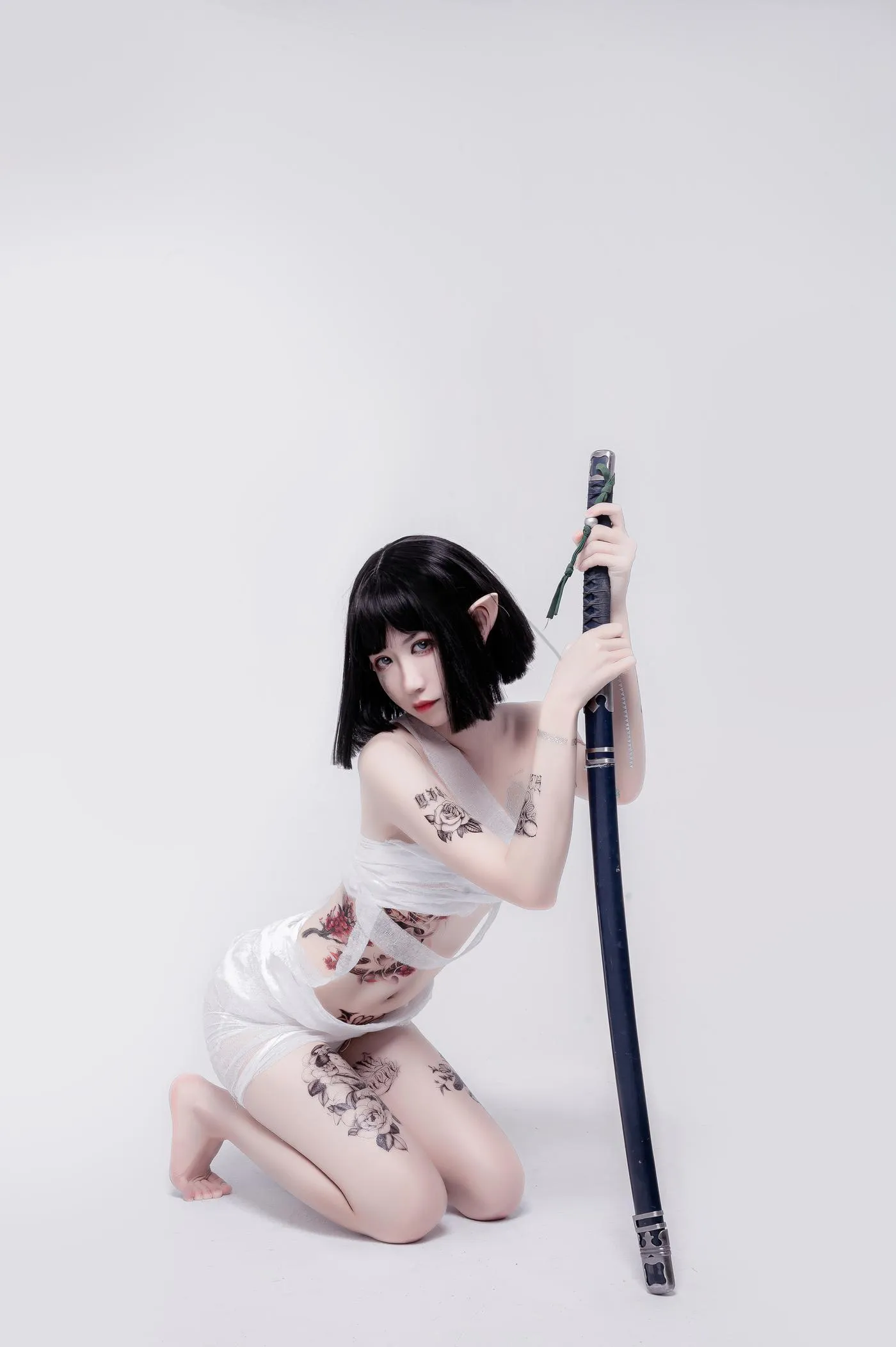 阮邑_Fairy – NO.03 绑带和武士 [41P]插图3