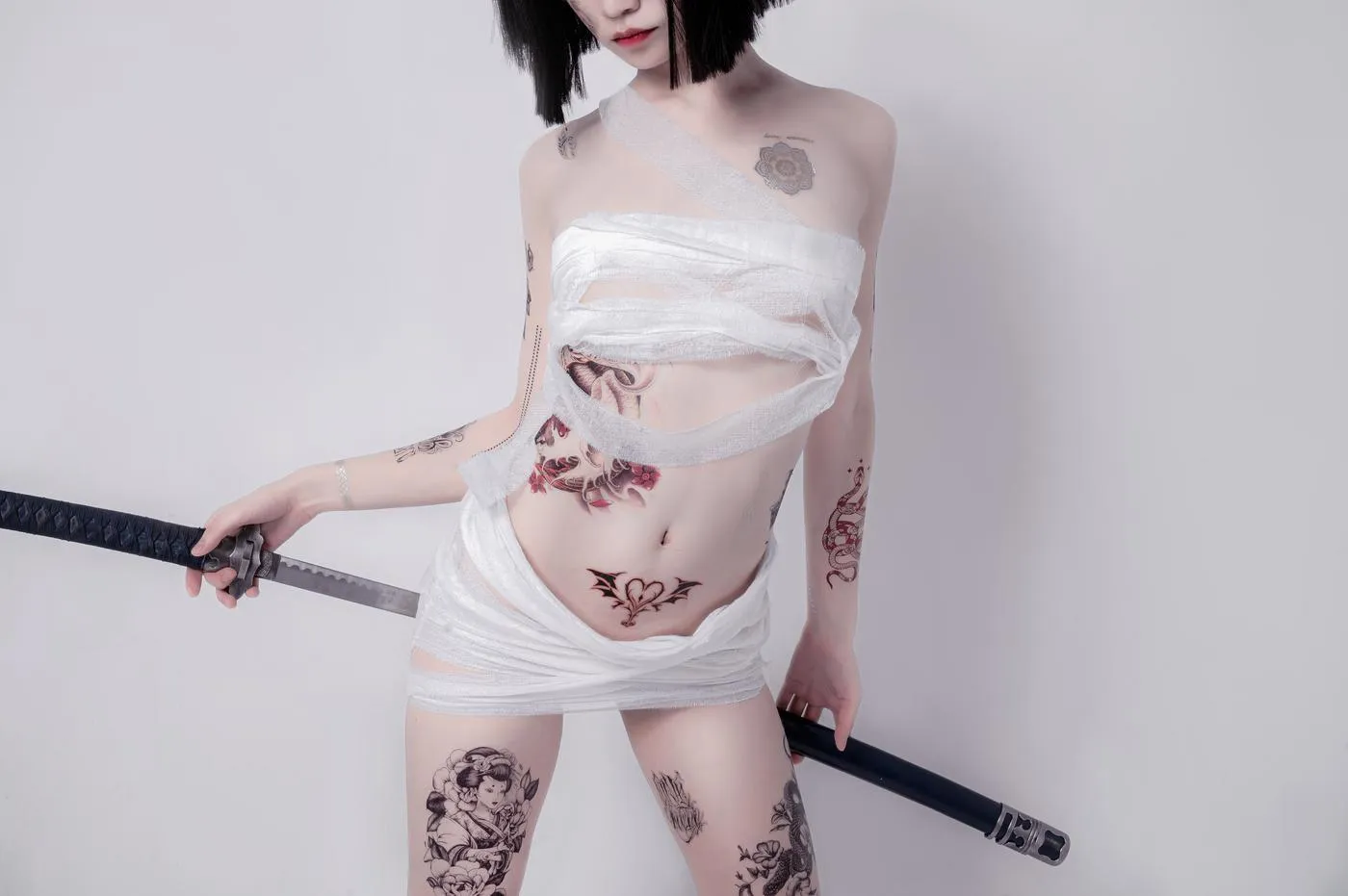 阮邑_Fairy – NO.03 绑带和武士 [41P]插图6