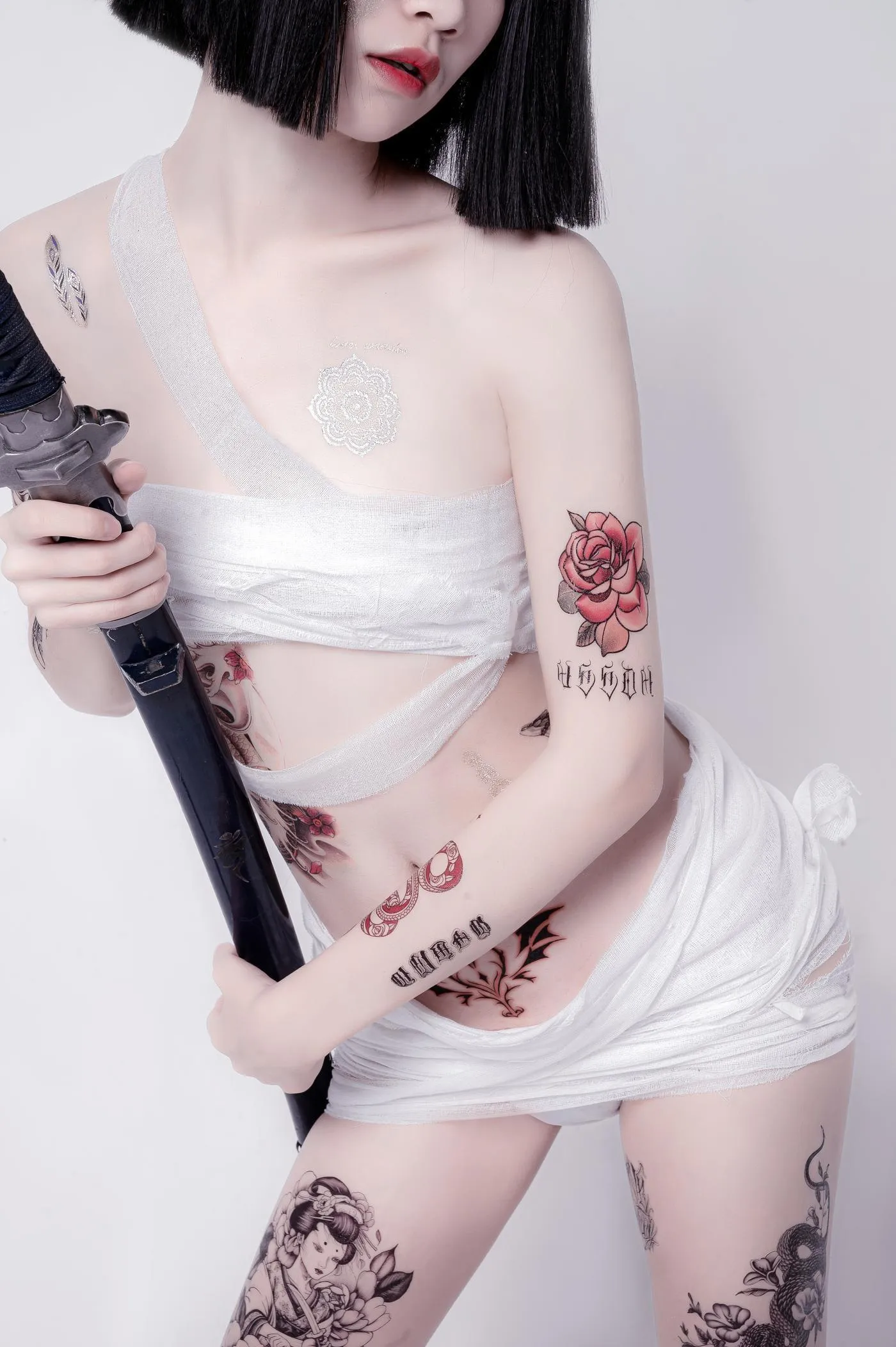 阮邑_Fairy – NO.03 绑带和武士 [41P]插图9