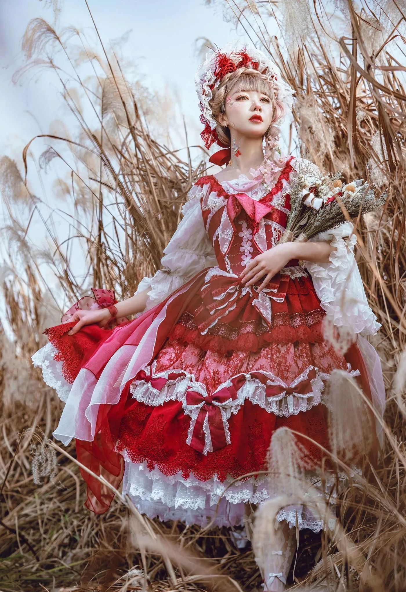 阿包也是兔娘 – NO.02 lolita红裙 [12P]插图5