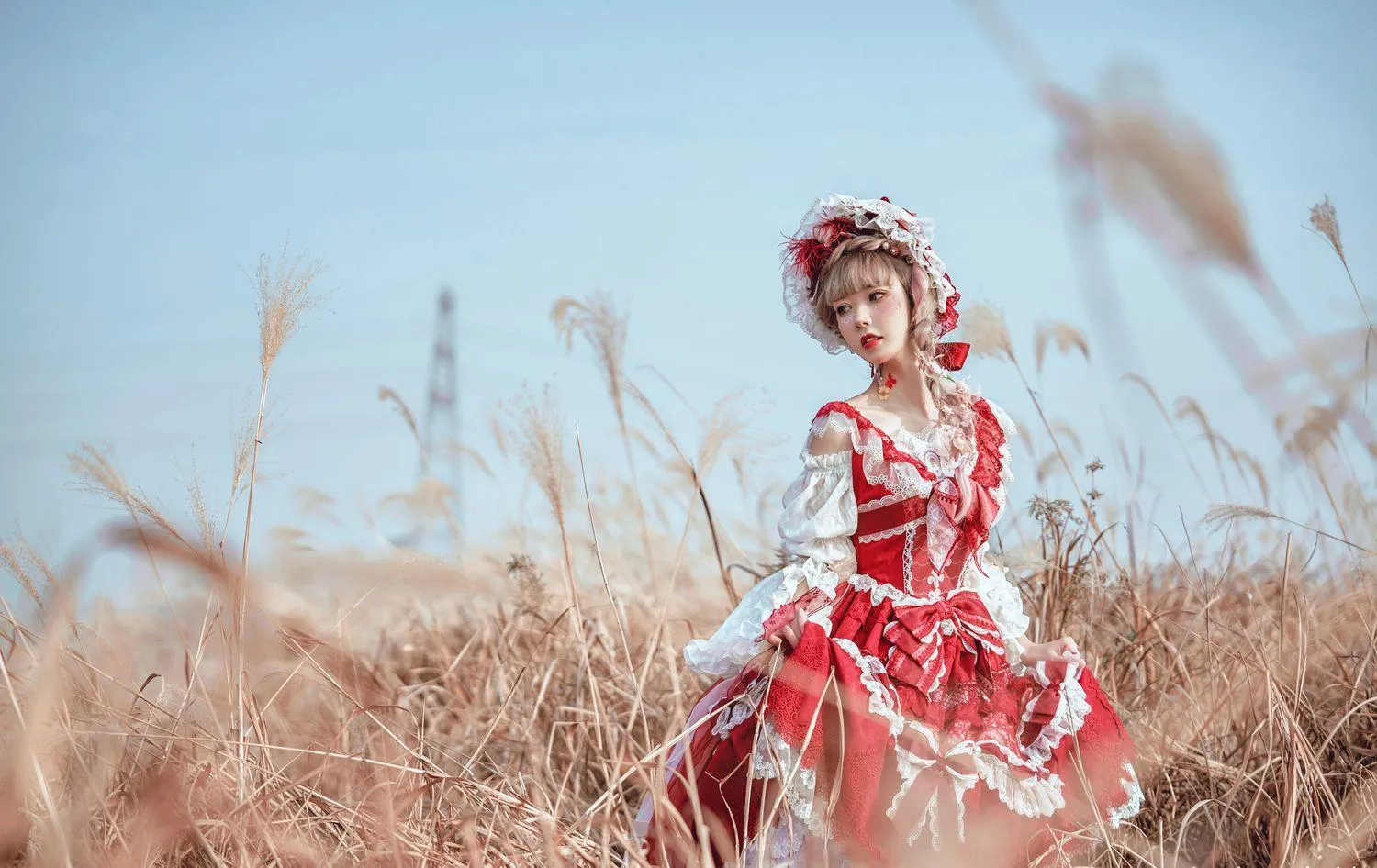 阿包也是兔娘 – NO.02 lolita红裙 [12P]插图7