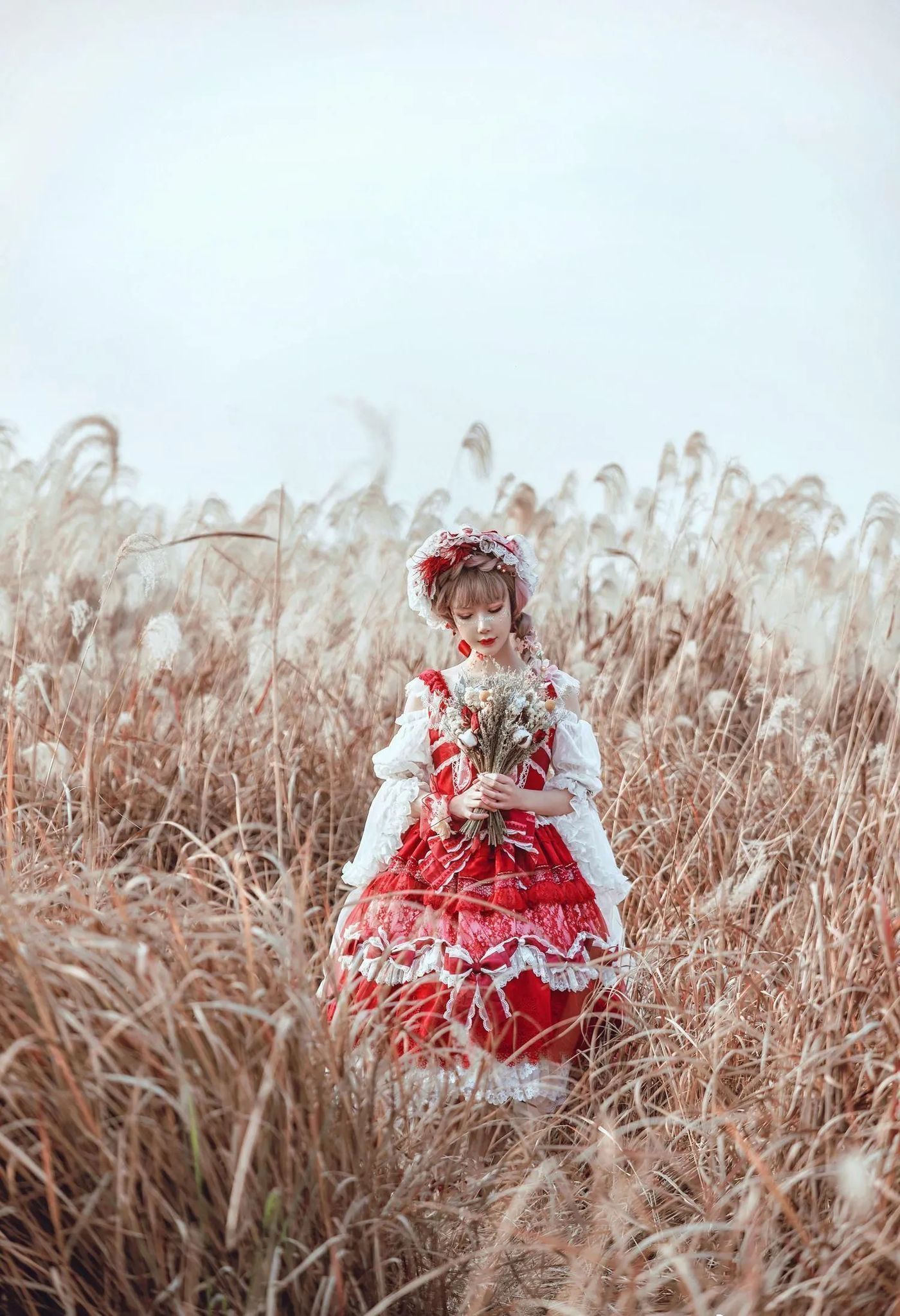 阿包也是兔娘 – NO.02 lolita红裙 [12P]插图1
