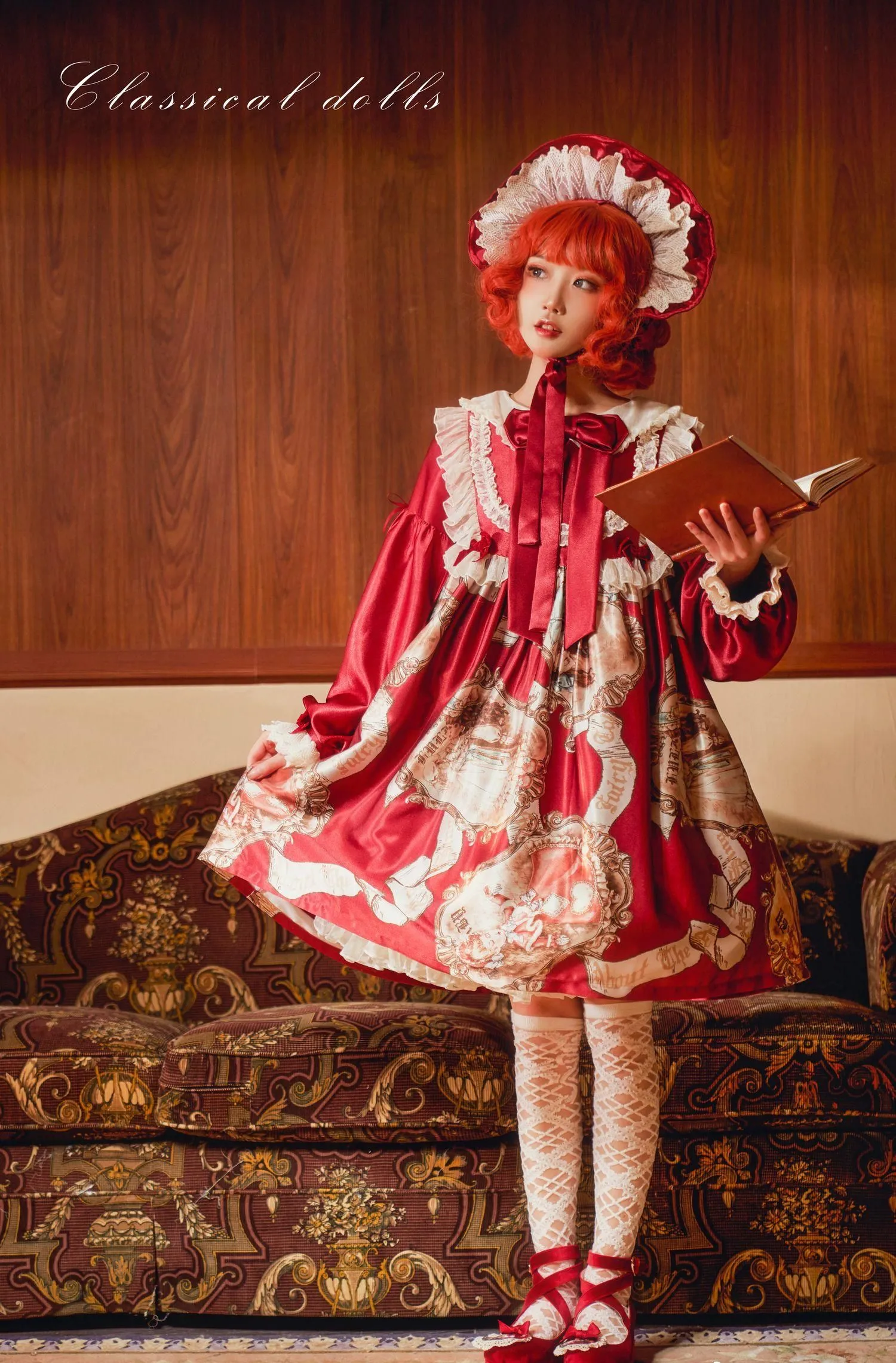 阿包也是兔娘 – NO.03 lolita红裙2 [28P]插图8