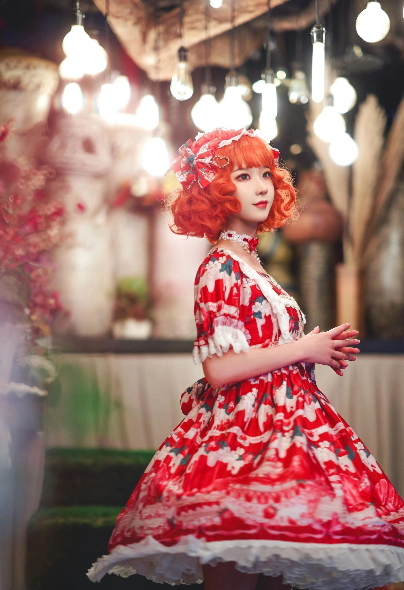 阿包也是兔娘 – NO.03 lolita红裙2 [28P]插图9
