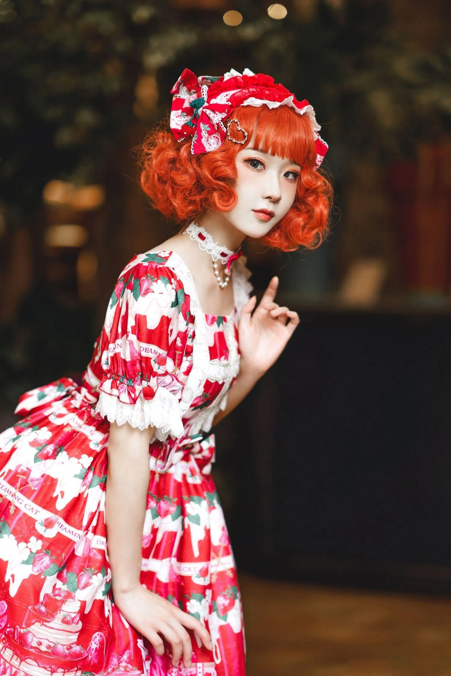 阿包也是兔娘 – NO.03 lolita红裙2 [28P]插图