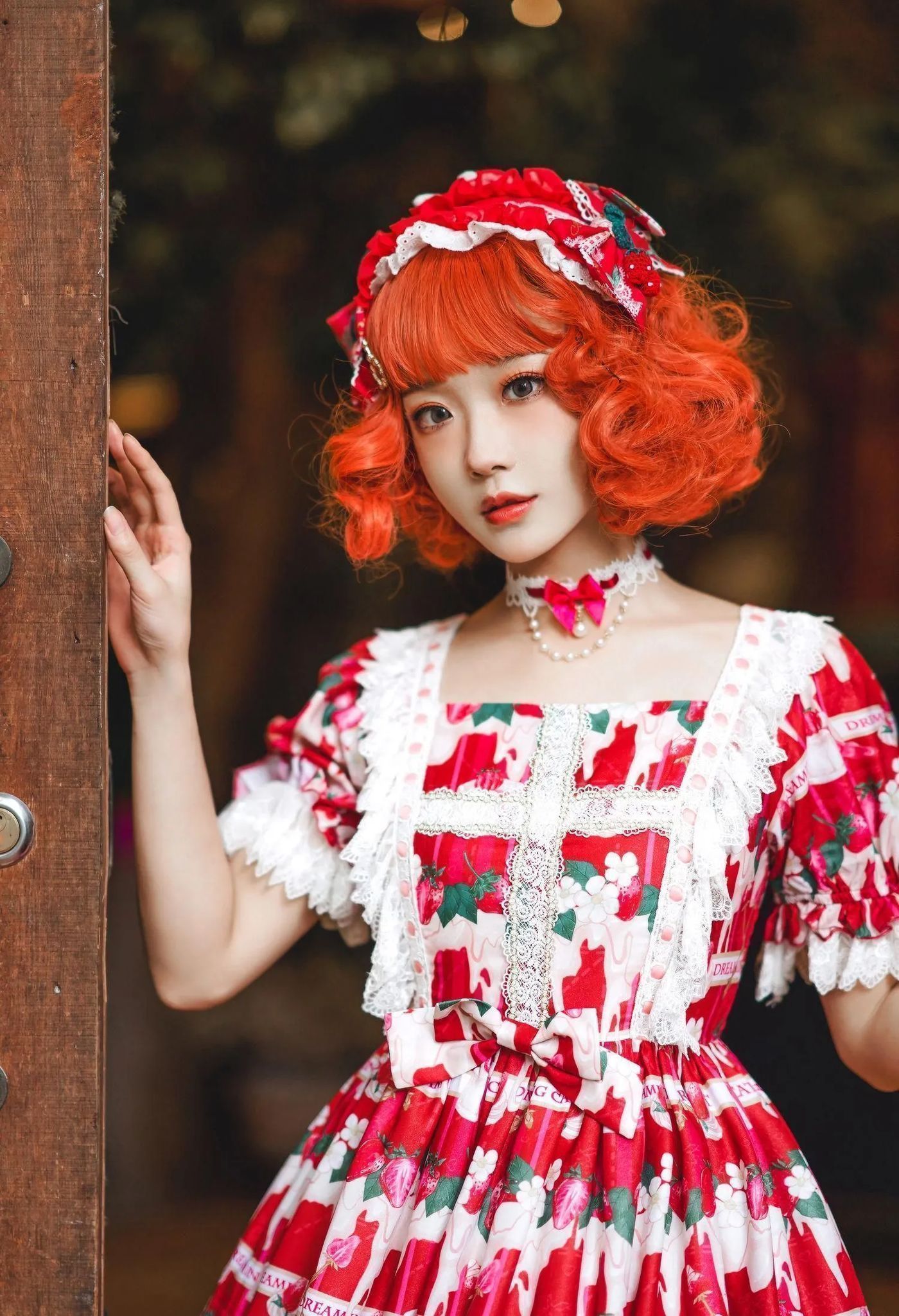 阿包也是兔娘 – NO.03 lolita红裙2 [28P]插图2