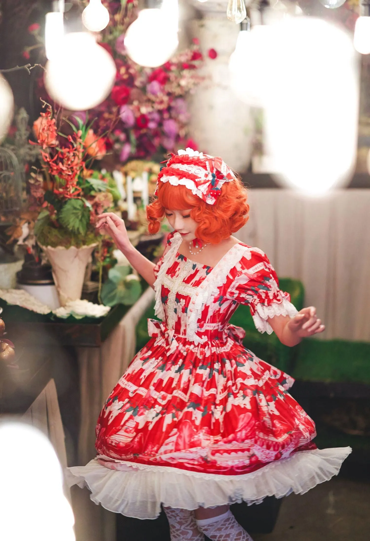阿包也是兔娘 – NO.03 lolita红裙2 [28P]插图3