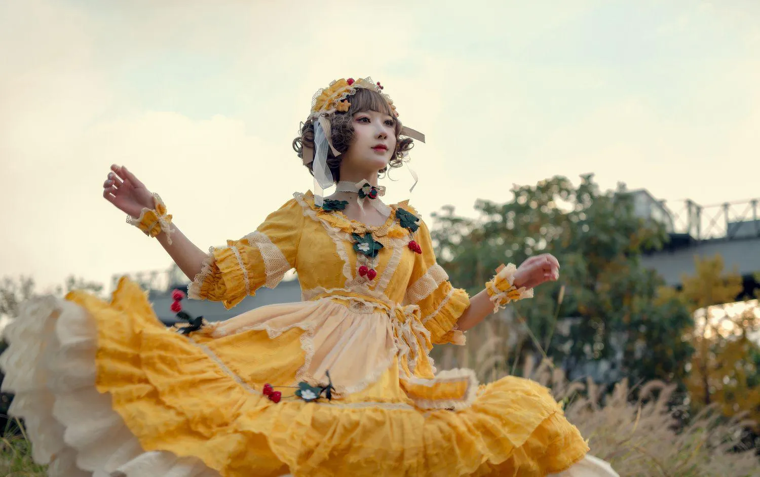阿包也是兔娘 – NO.04 lolita黄裙 [12P]插图7