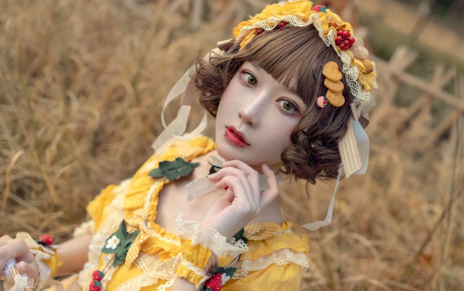阿包也是兔娘 – NO.04 lolita黄裙 [12P]插图8
