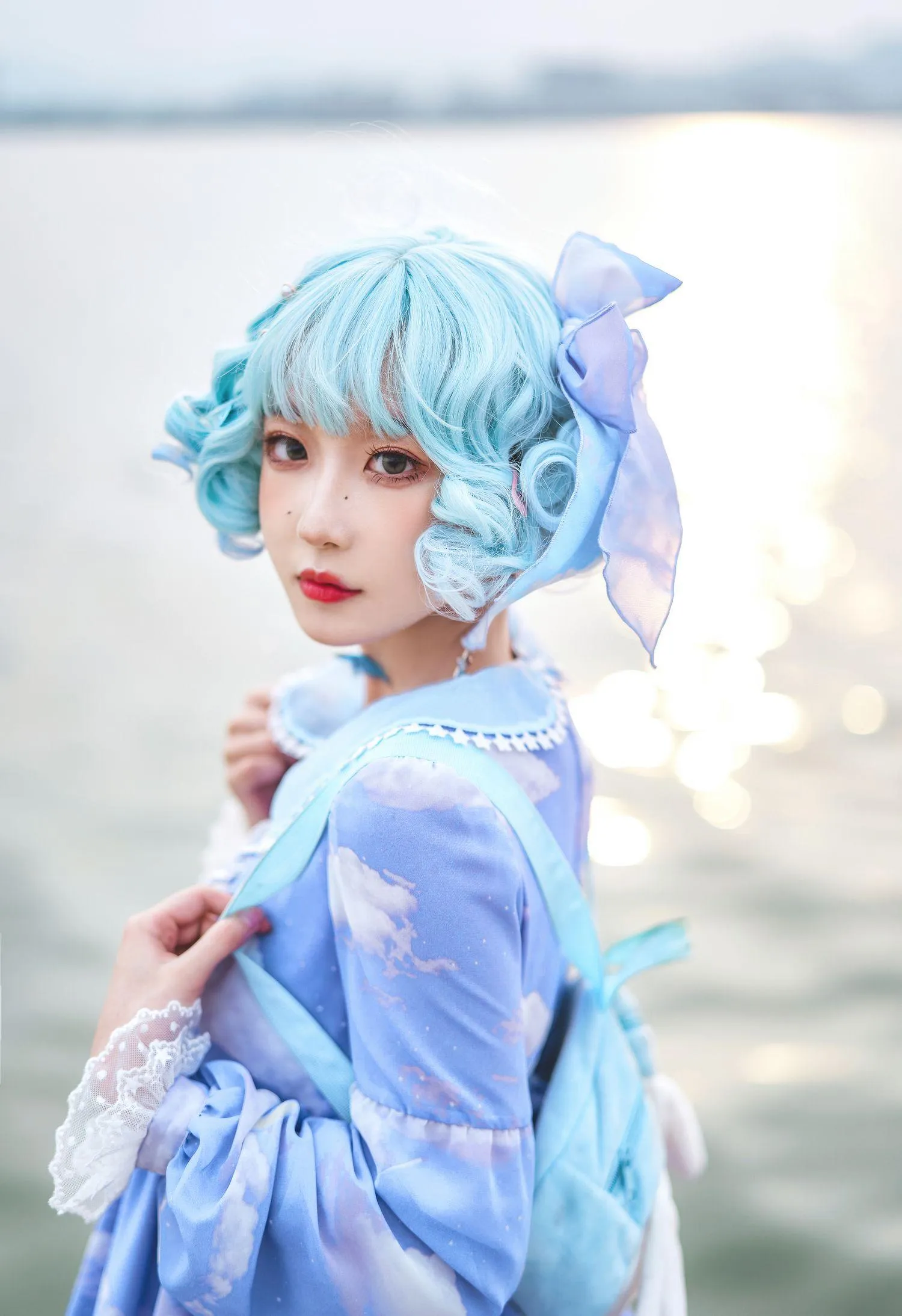阿包也是兔娘 – NO.05 lolita蓝裙 [9P]插图6