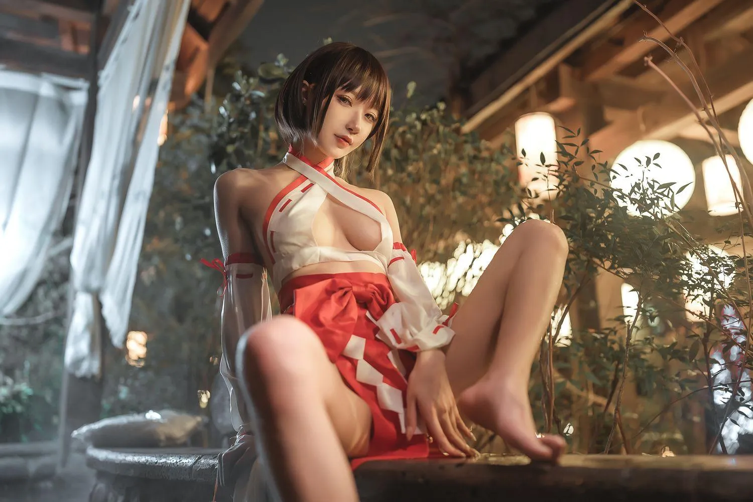 阿包也是兔娘 – NO.36 温泉巫女 [24P]插图2