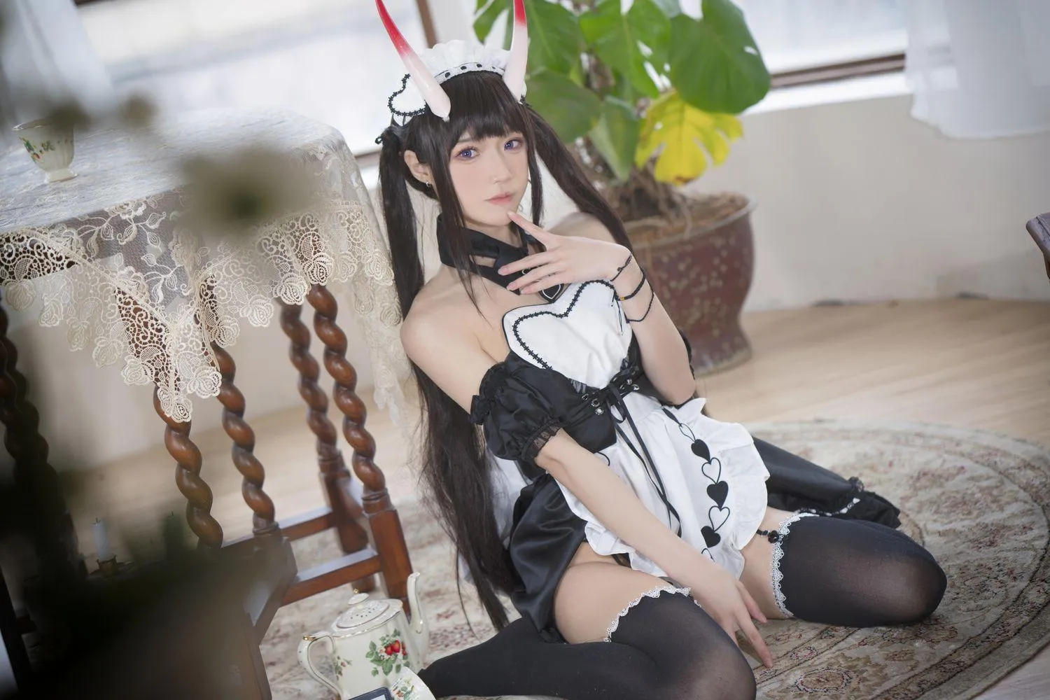 阿包也是兔娘 – NO.48 1月舰长 能代女仆 [23P]插图3