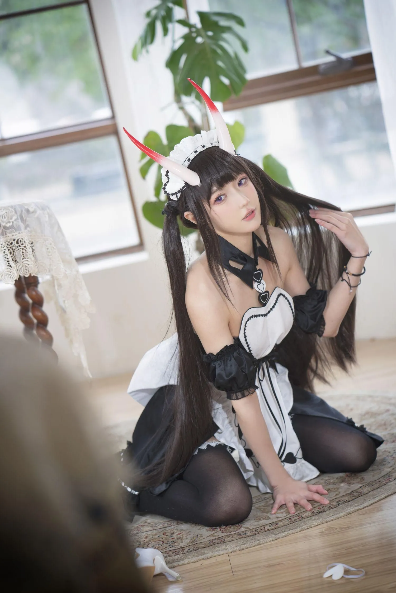 阿包也是兔娘 – NO.48 1月舰长 能代女仆 [23P]插图4