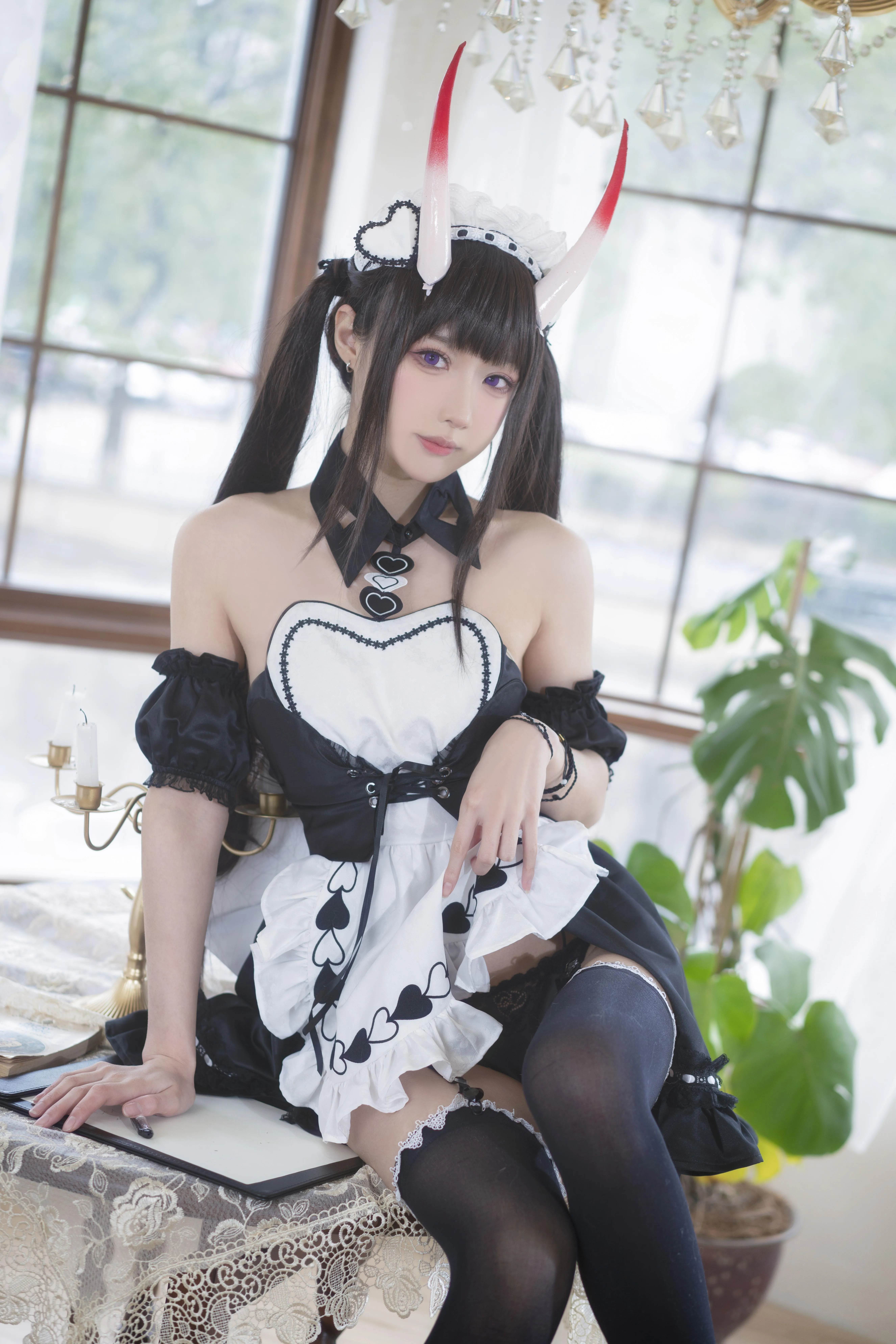 阿包也是兔娘 – NO.48 1月舰长 能代女仆 [23P]插图6