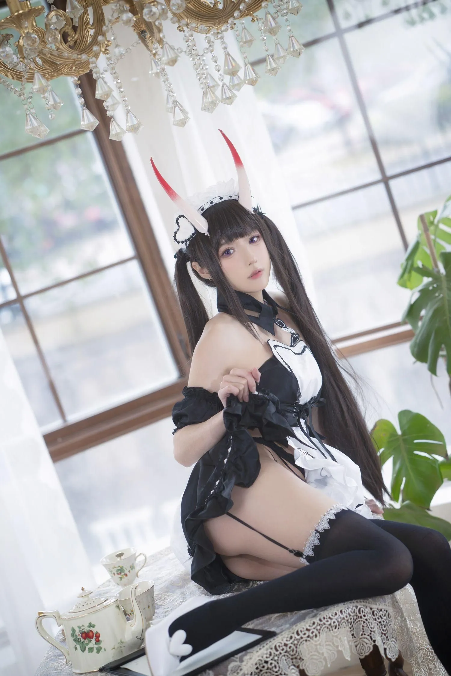 阿包也是兔娘 – NO.48 1月舰长 能代女仆 [23P]插图