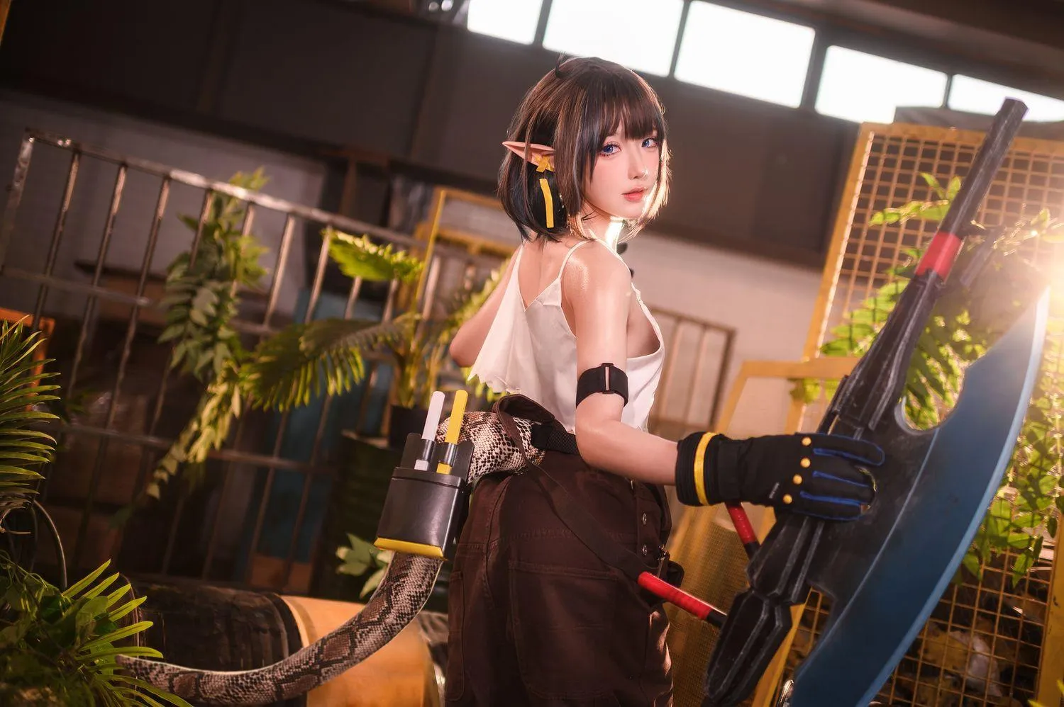 阿包也是兔娘 – NO.51 06月舰长《明日方舟 森蚺》 [33P]插图2