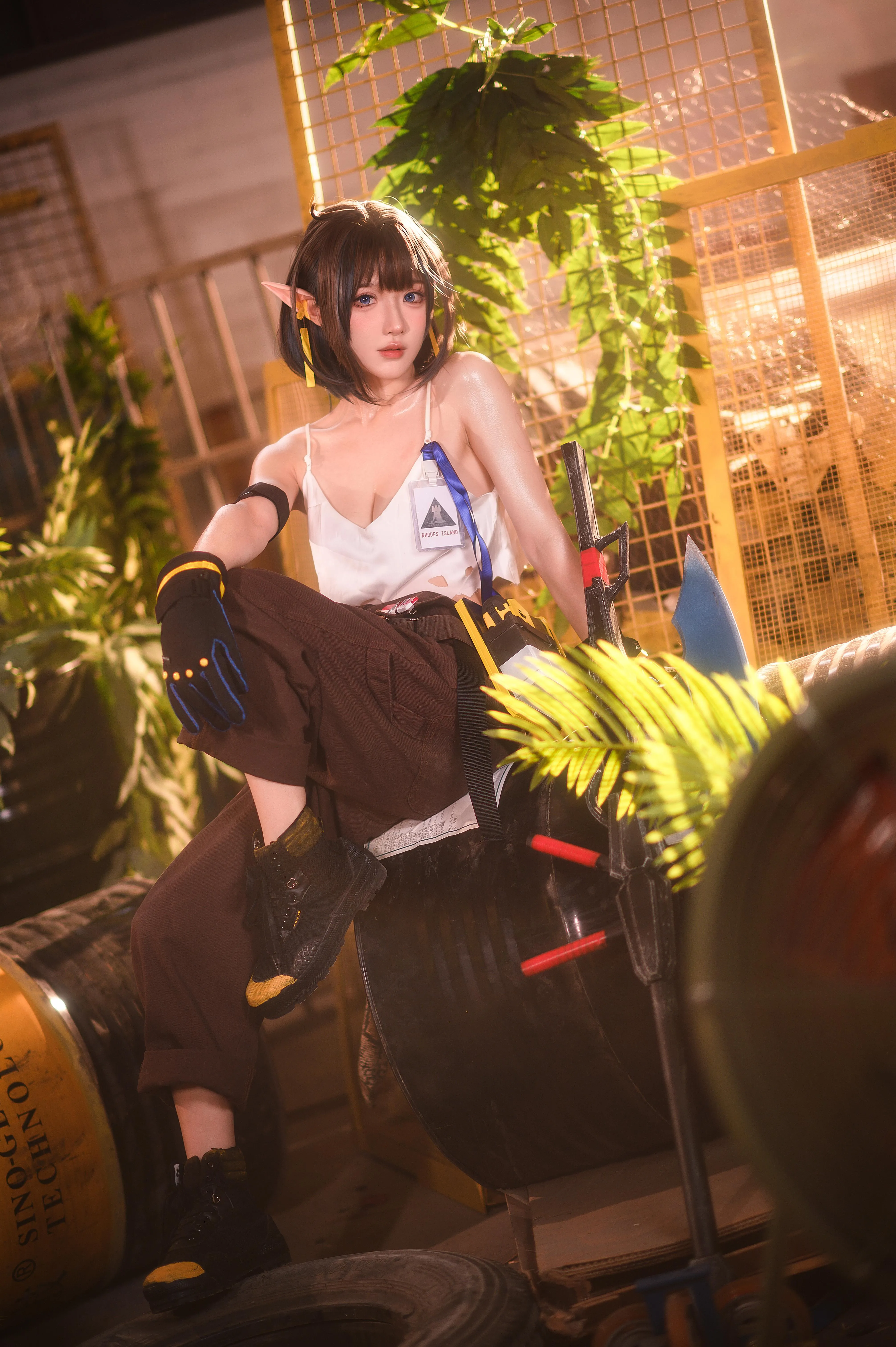 阿包也是兔娘 – NO.51 06月舰长《明日方舟 森蚺》 [33P]插图8