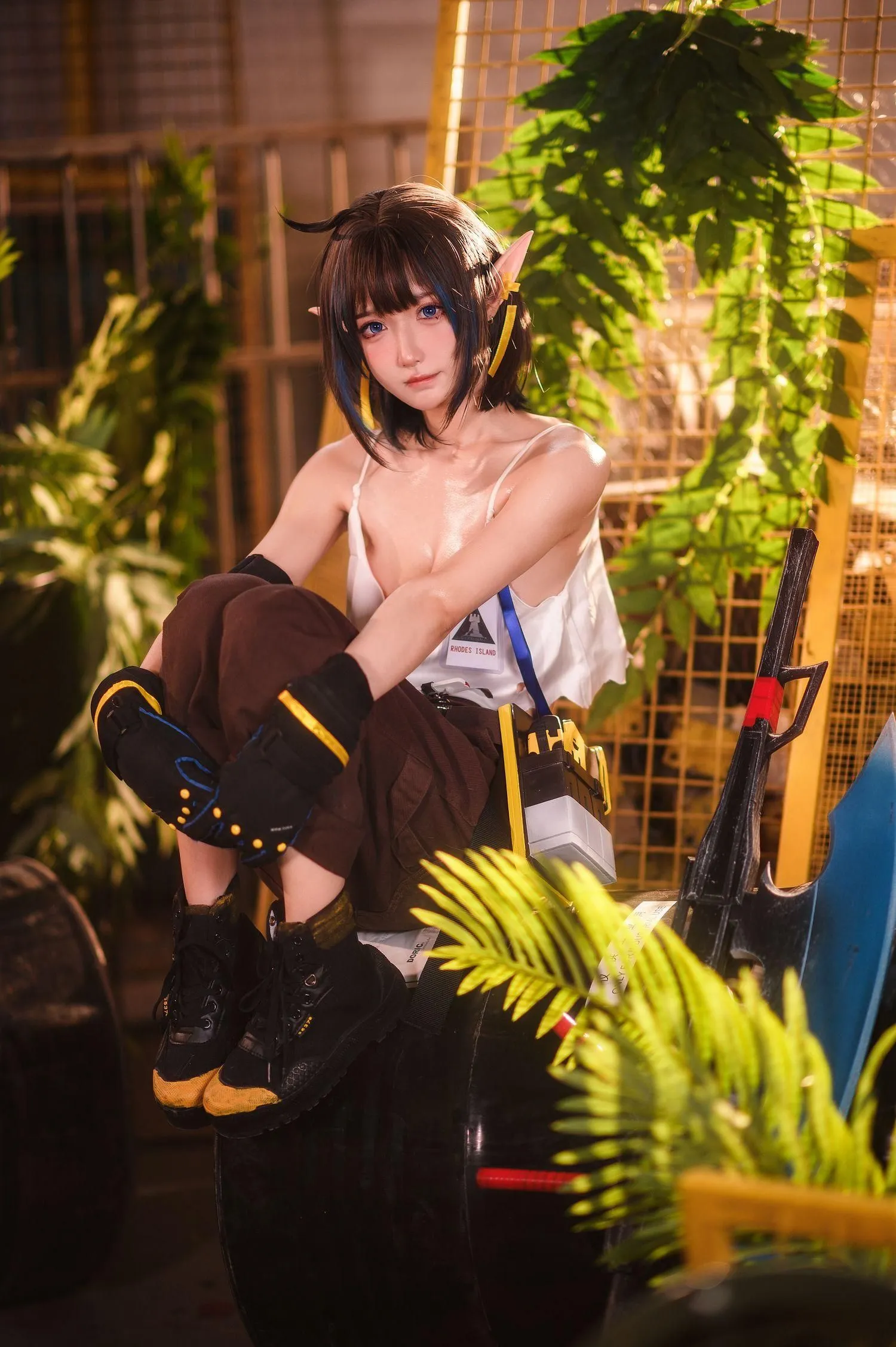 阿包也是兔娘 – NO.51 06月舰长《明日方舟 森蚺》 [33P]插图1