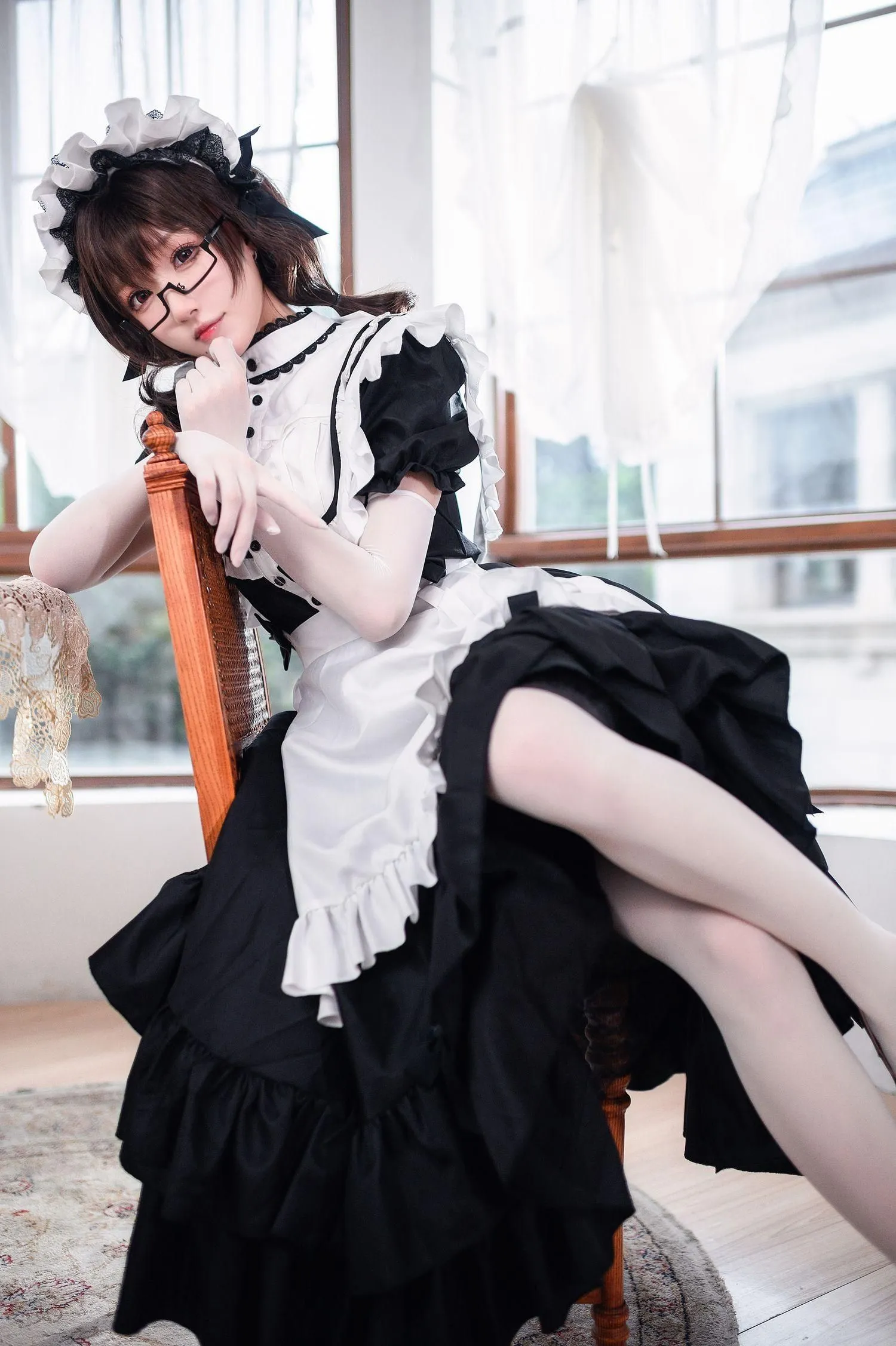 阿包也是兔娘 – NO.56 传统长裙女仆 [47P]插图5