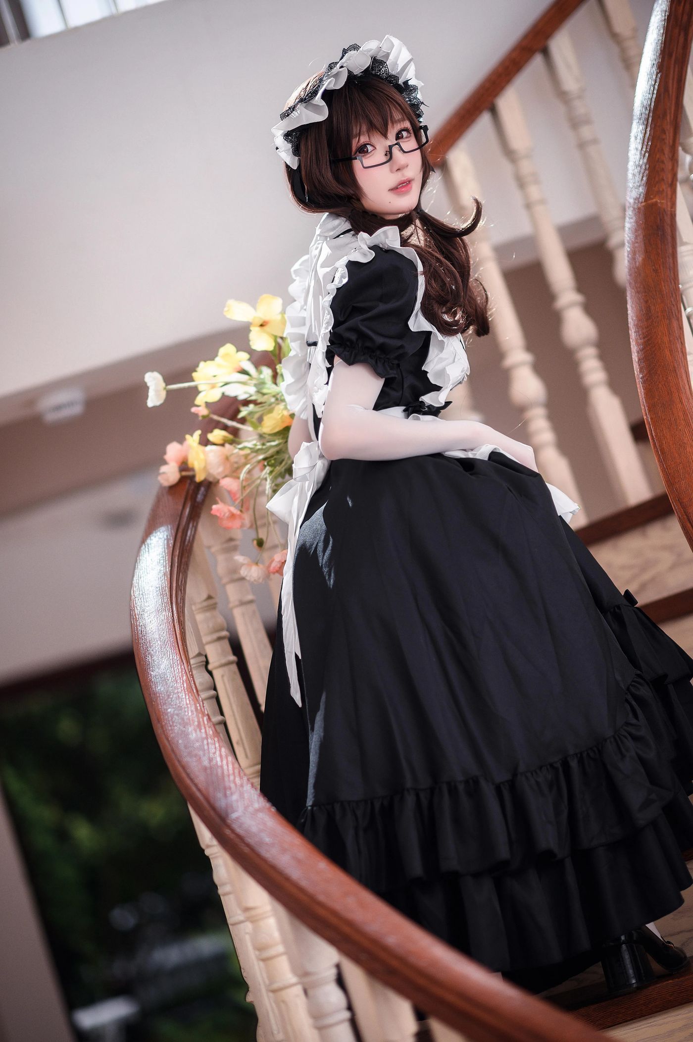 阿包也是兔娘 – NO.56 传统长裙女仆 [47P]插图1