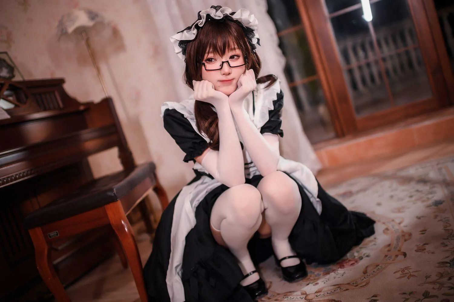 阿包也是兔娘 – NO.56 传统长裙女仆 [47P]插图8