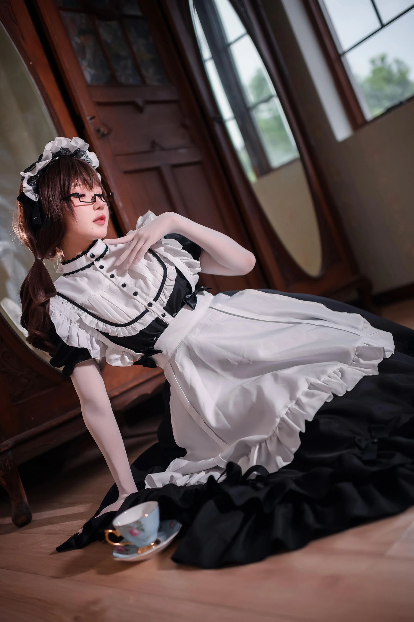 阿包也是兔娘 – NO.56 传统长裙女仆 [47P]插图1