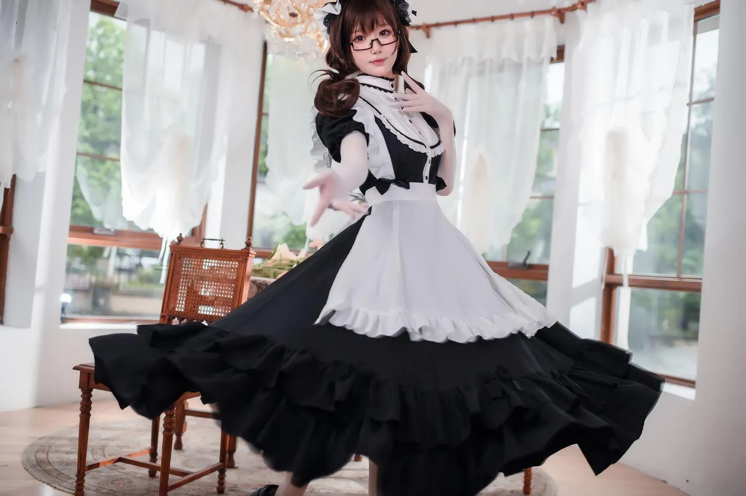 阿包也是兔娘 – NO.56 传统长裙女仆 [47P]插图4
