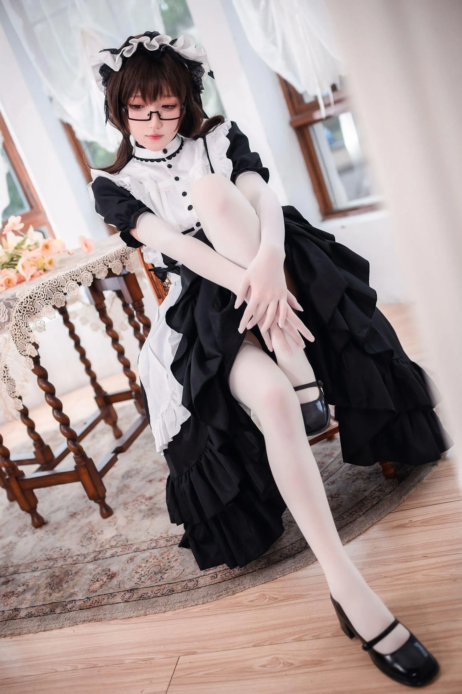 阿包也是兔娘 – NO.56 传统长裙女仆 [47P]插图5