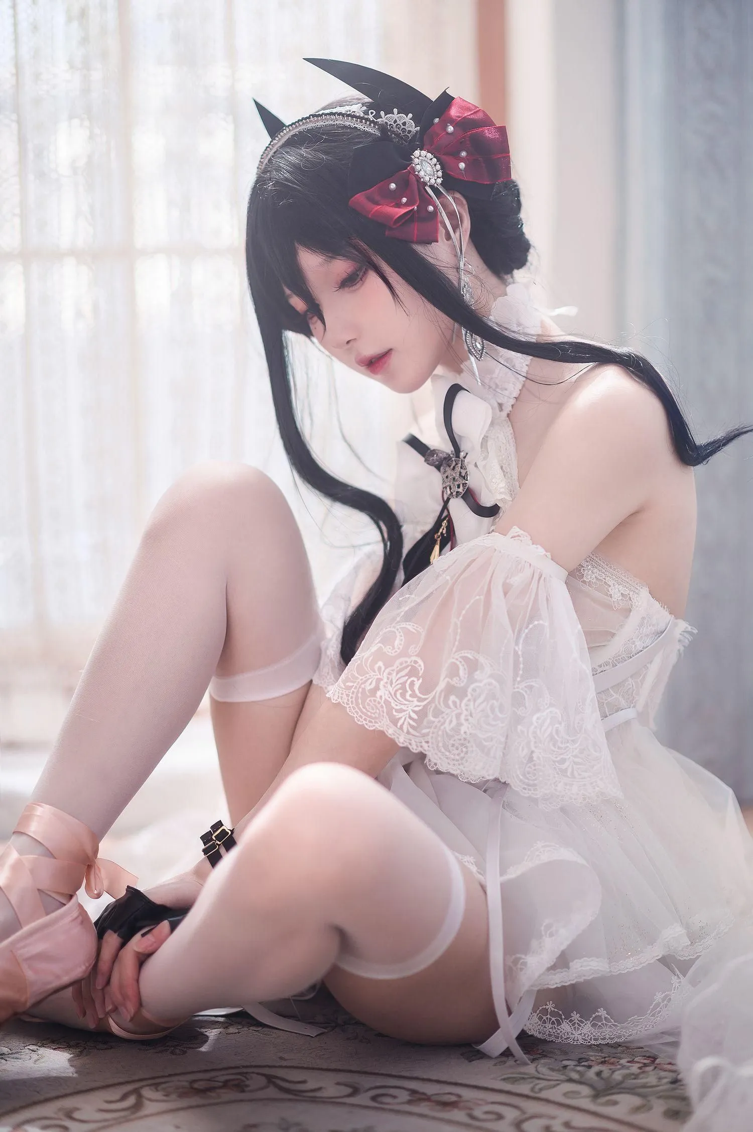 阿包也是兔娘 – NO.59 明日方舟 伊内斯芭蕾 [25P]插图4