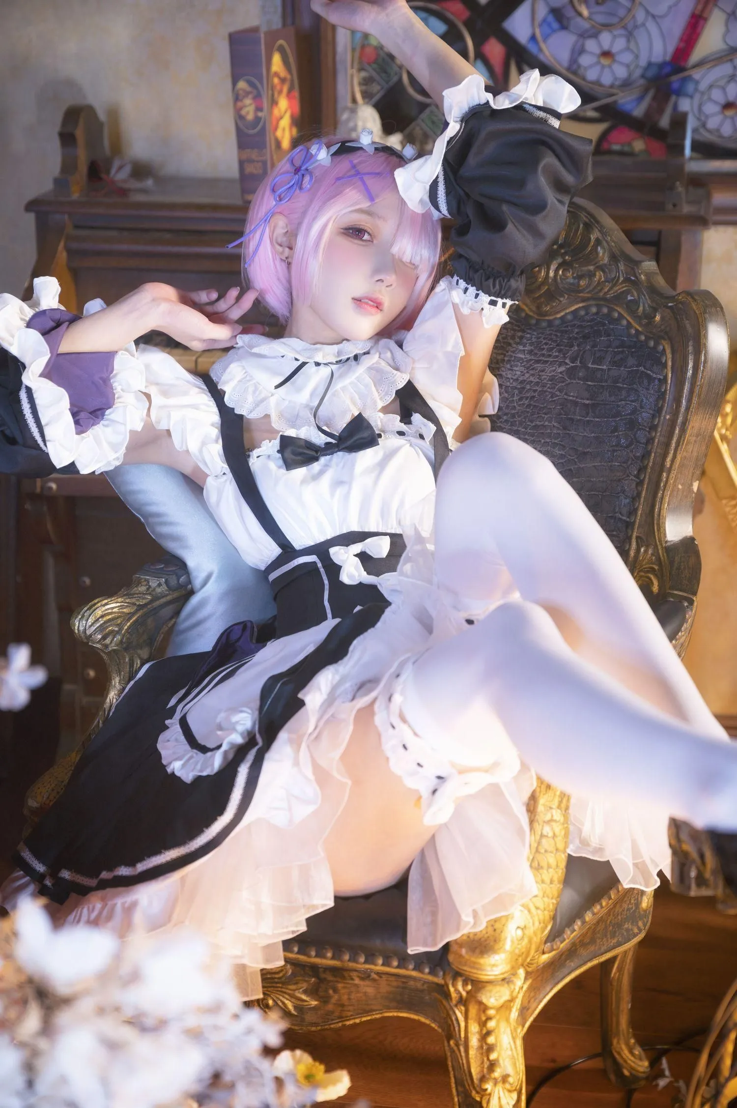 阿包也是兔娘 – NO.64 拉姆女仆 [22P]插图5