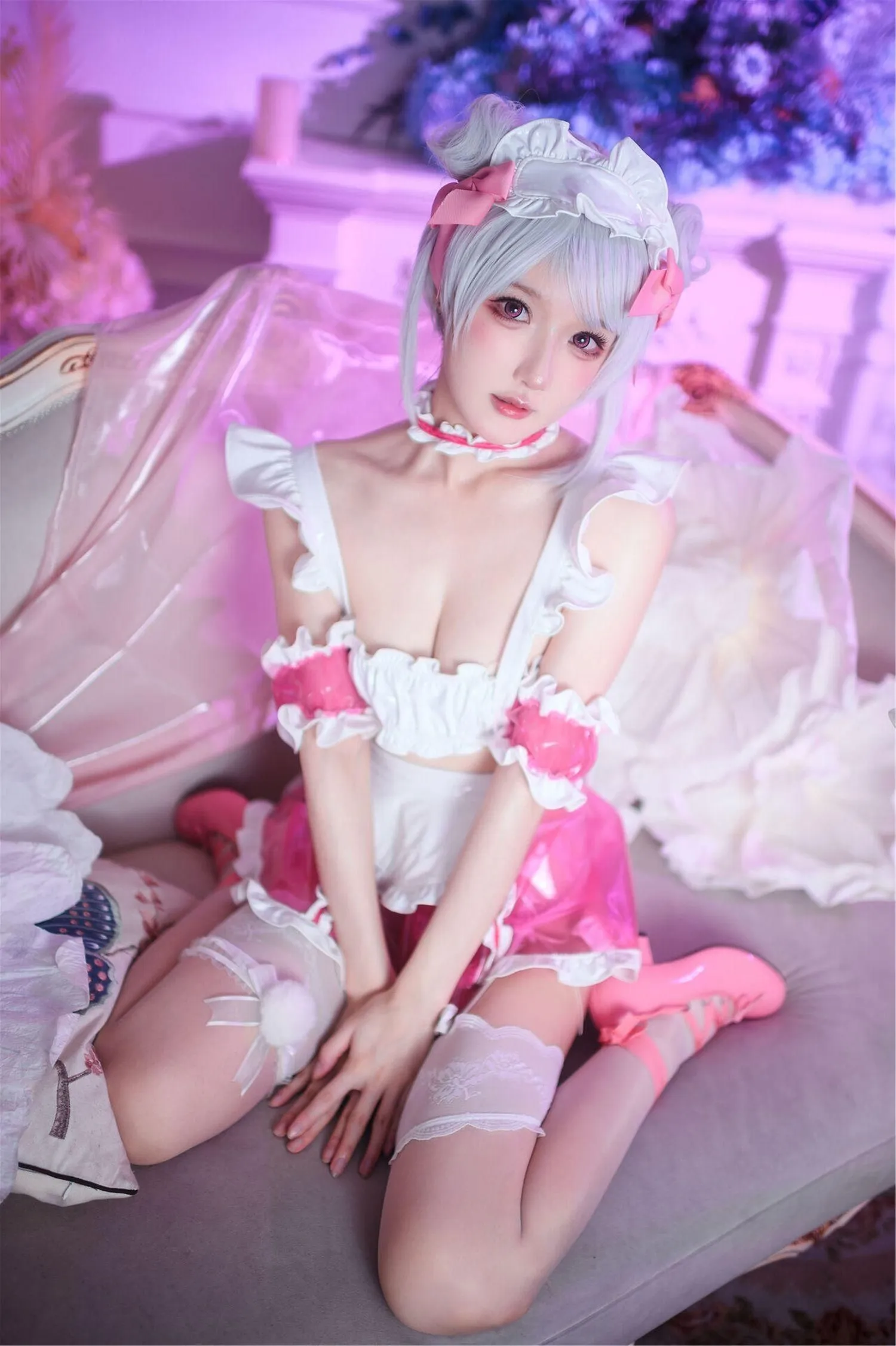 阿包也是兔娘 – NO.72 七夕粉粉女仆 [49P]插图1