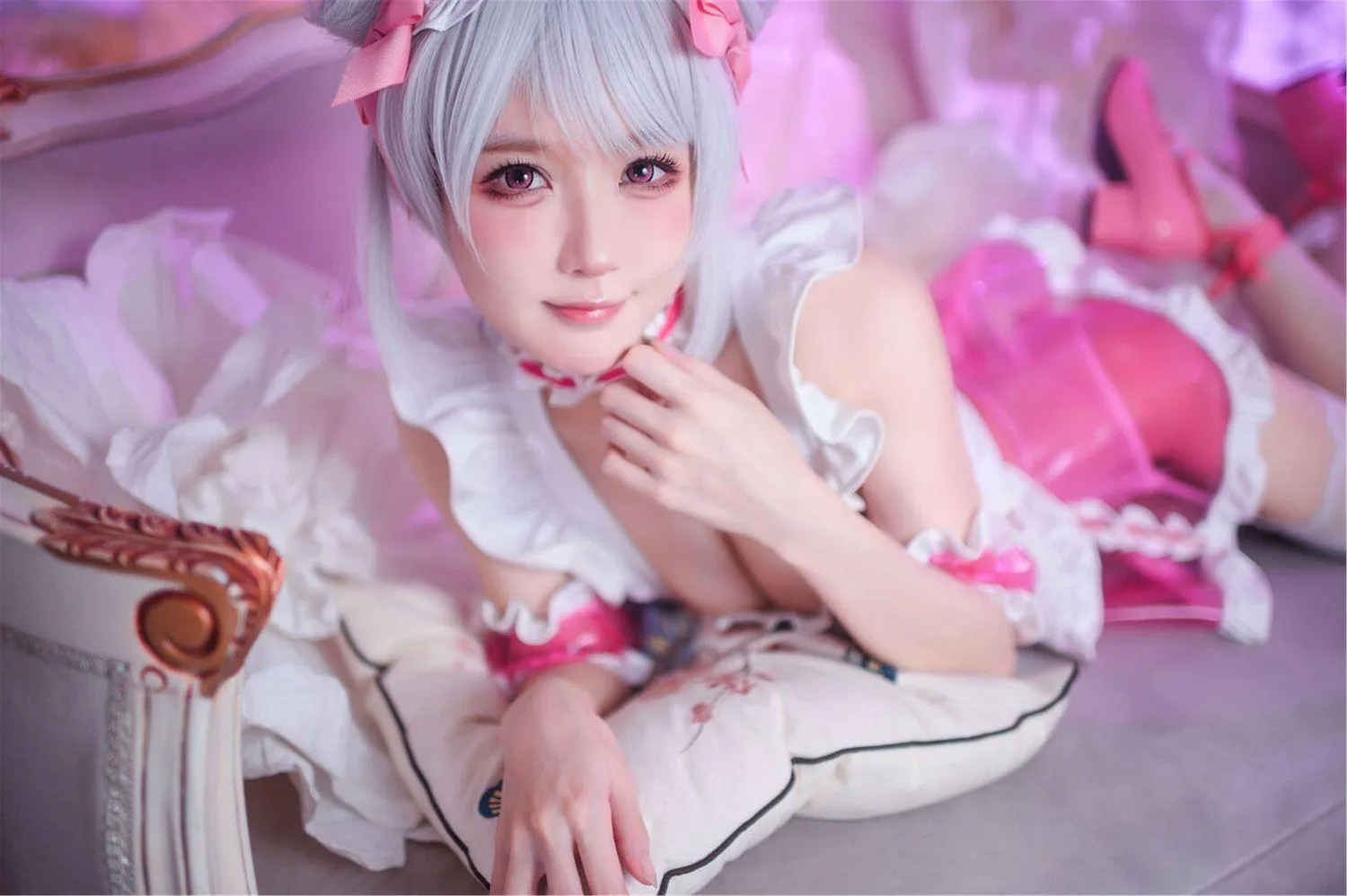 阿包也是兔娘 – NO.72 七夕粉粉女仆 [49P]插图5