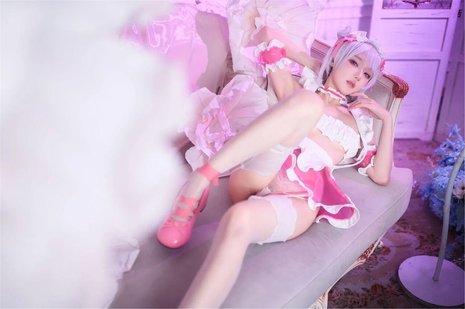 阿包也是兔娘 – NO.72 七夕粉粉女仆 [49P]插图7